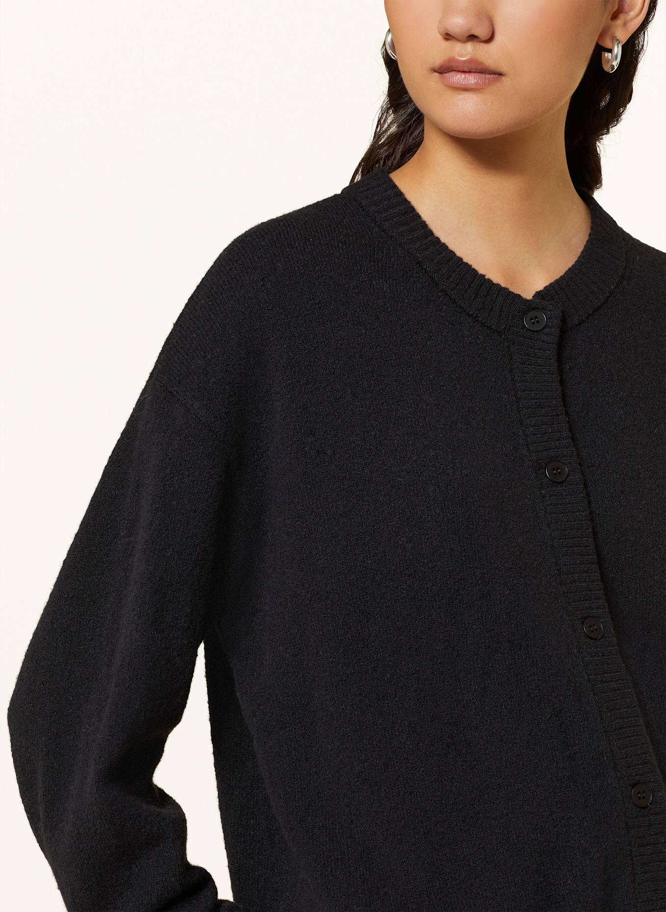 American Vintage Strickjacke DAMSVILLE: SCHWARZ