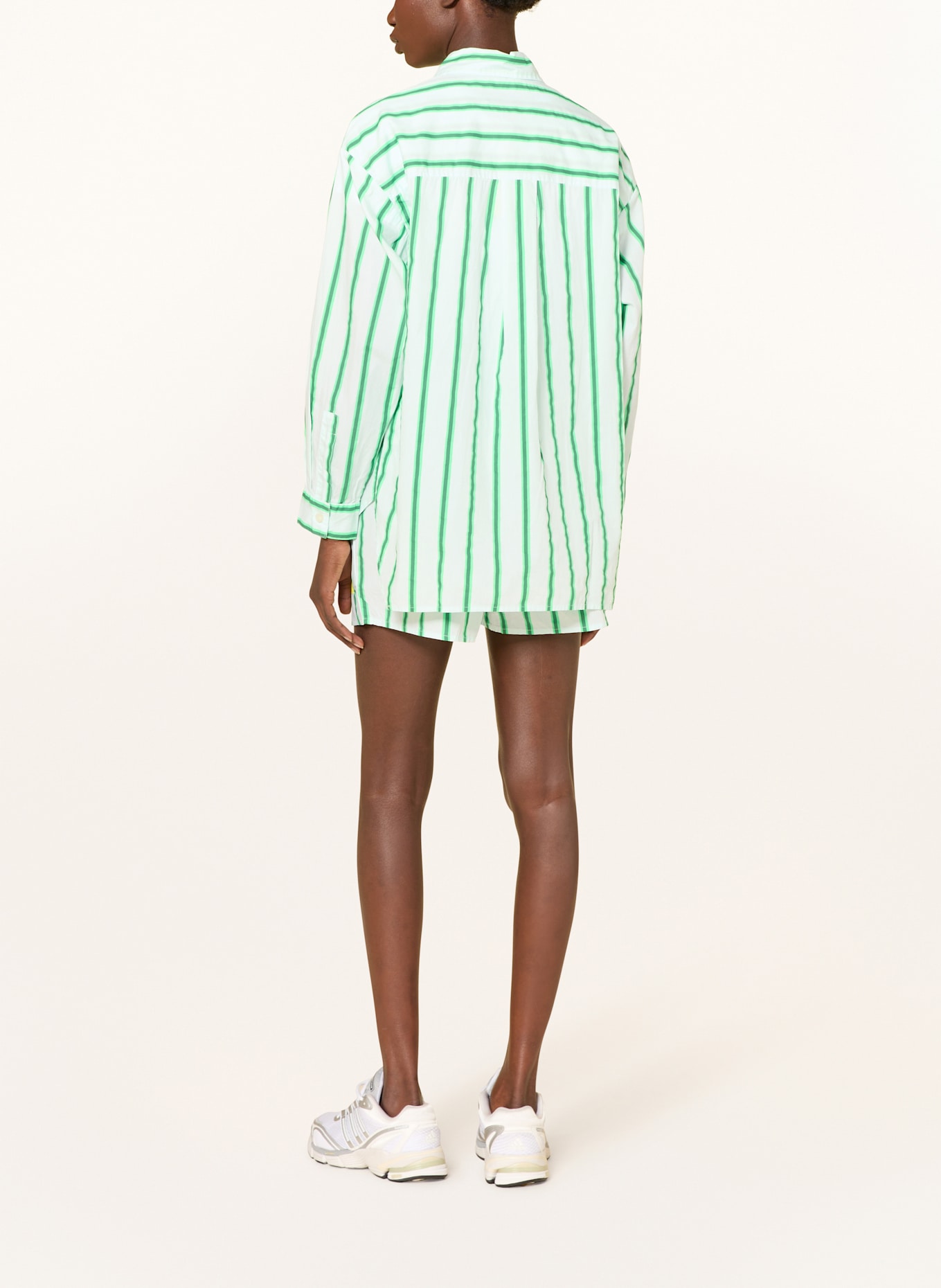 American Vintage Hemdbluse ZATYBAY: MINT/ DUNKELGRÜN/ NEONGRÜN