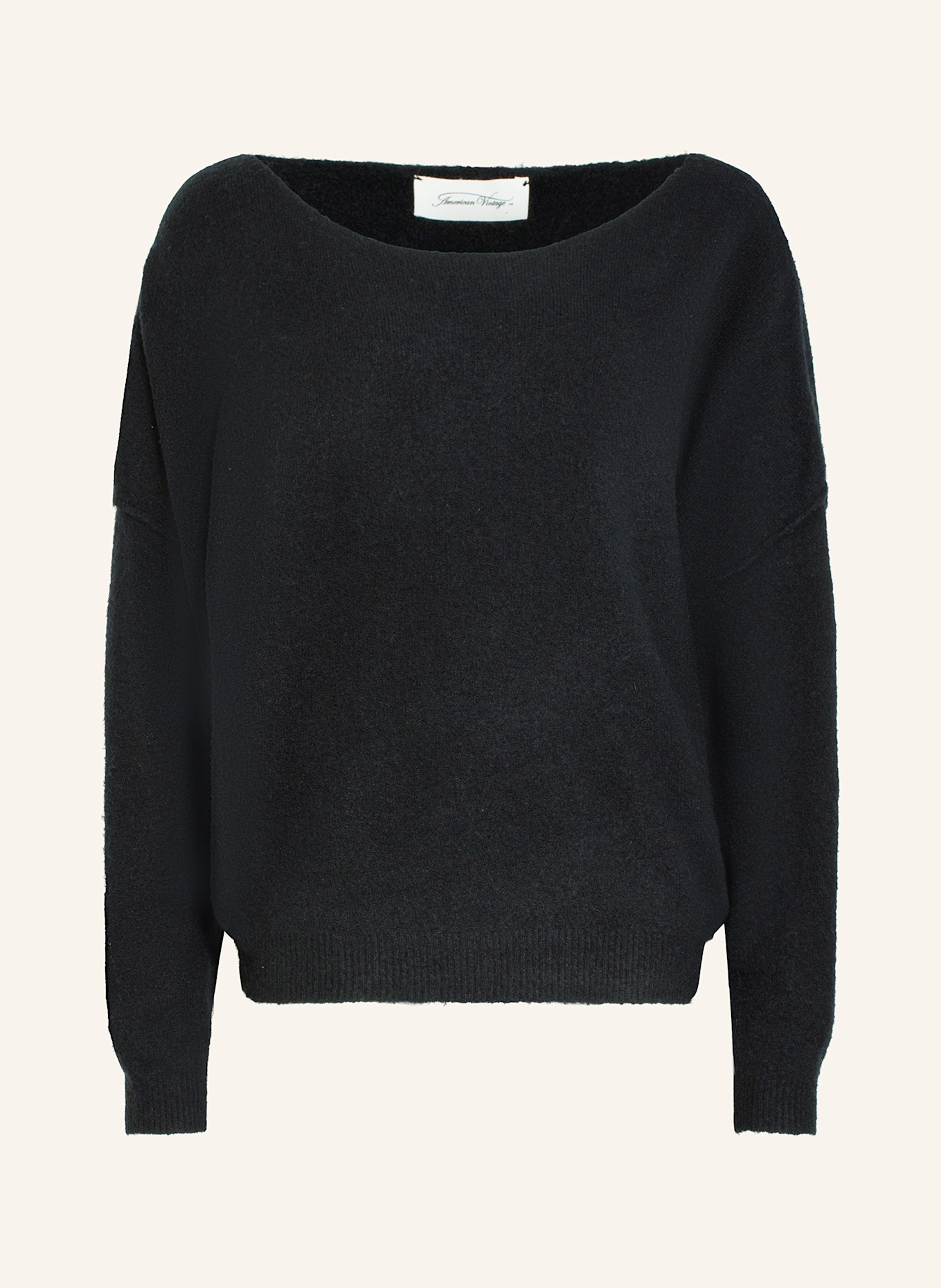 American Vintage Pullover DAM: SCHWARZ