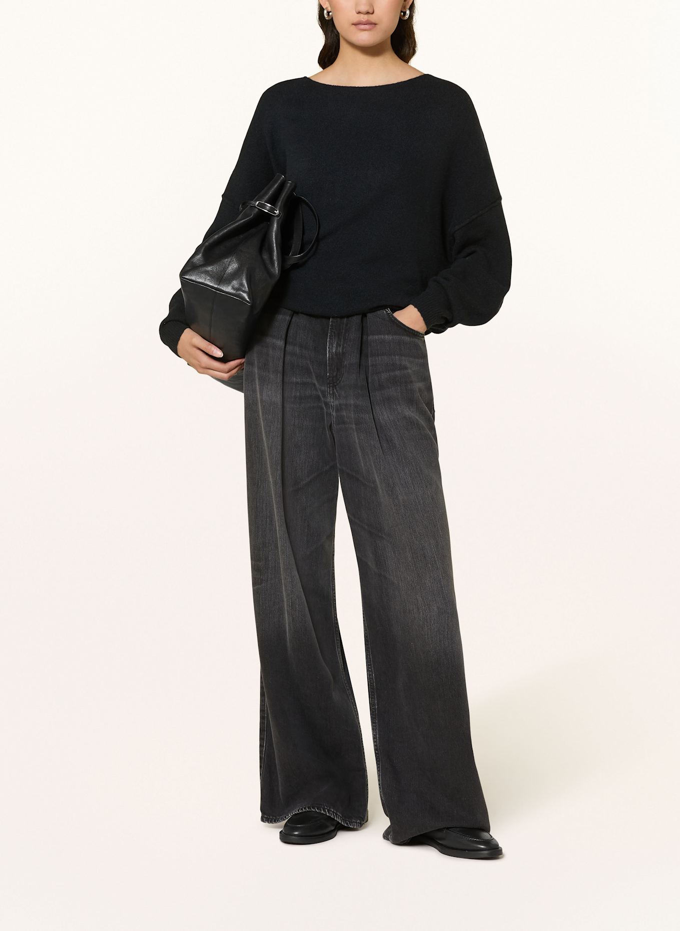 American Vintage Pullover DAM: SCHWARZ