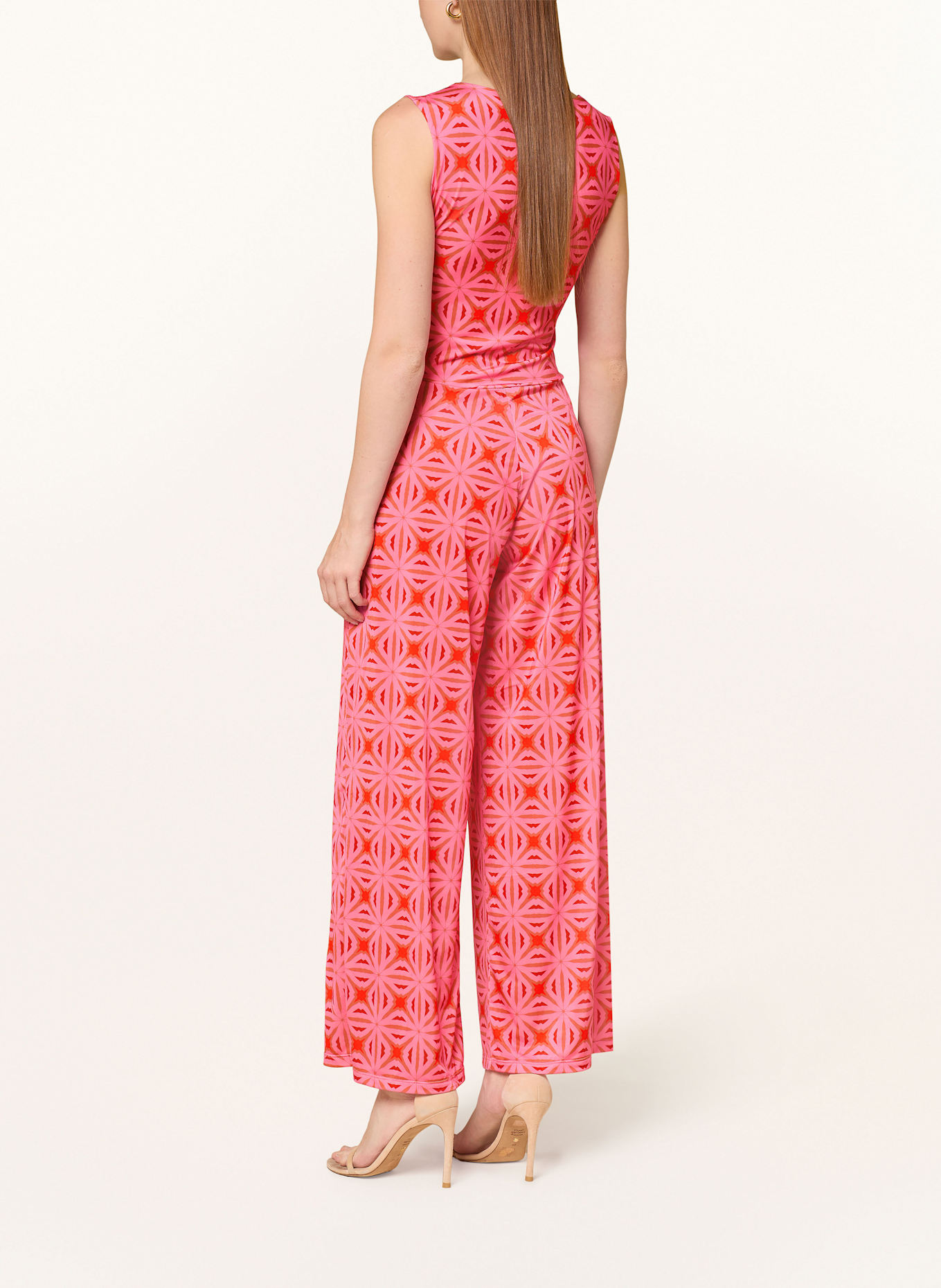 marivie Jersey-Jumpsuit SUMMERTIME: ROSA/ DUNKELROT/ ORANGE