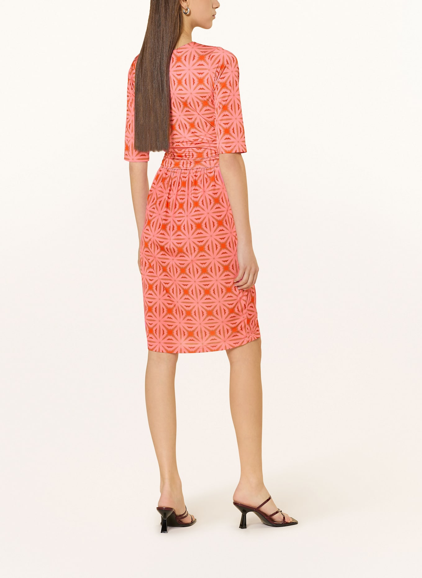 marivie Jerseykleid I NEED MORE MONEY!: PINK/ DUNKELROT/ ORANGE