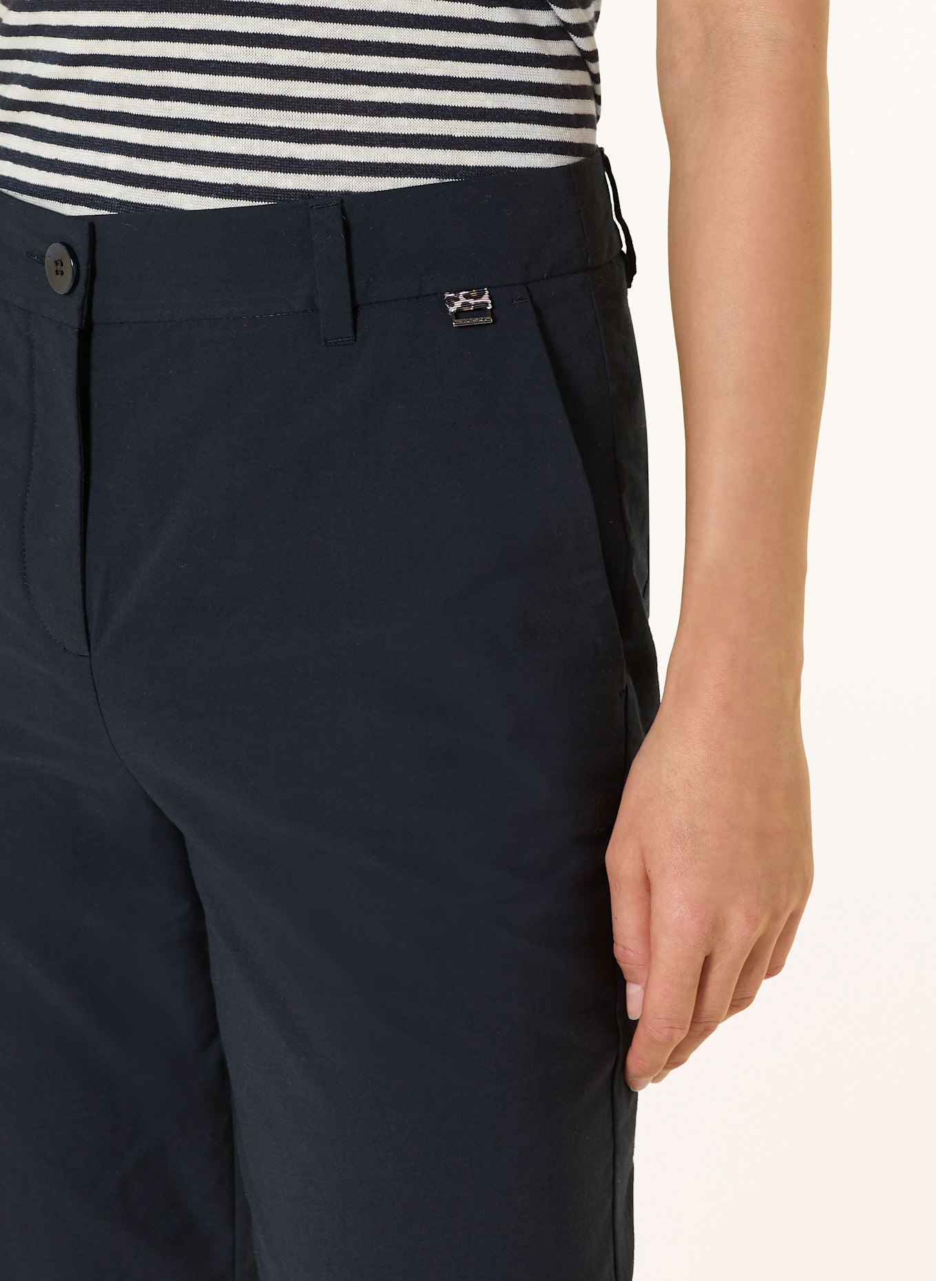 MARC CAIN Hose FRANCA mit Lochspitze: DUNKELBLAU