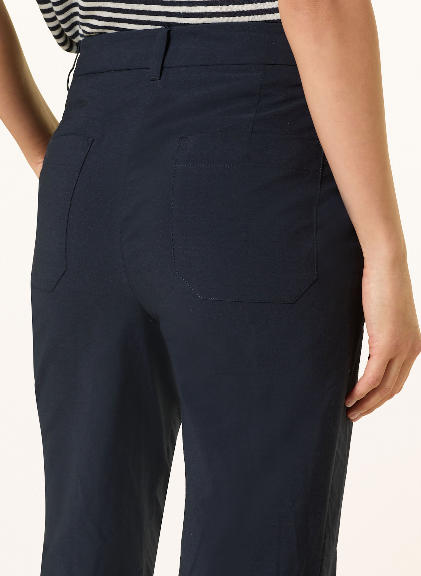 MARC CAIN Hose FRANCA mit Lochspitze: DUNKELBLAU
