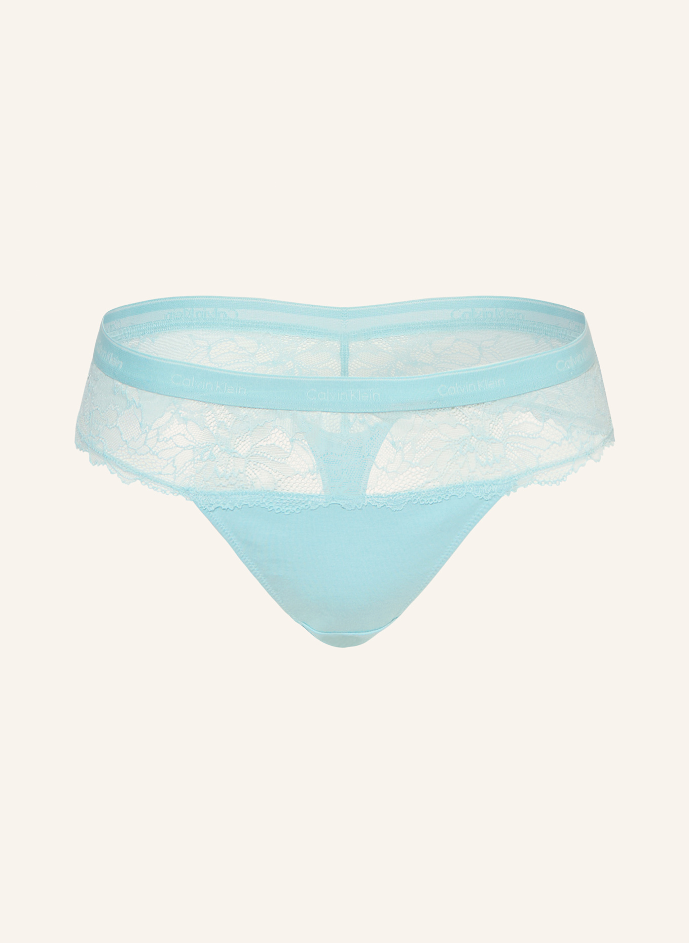 Calvin Klein String MODERN LACE: HELLBLAU