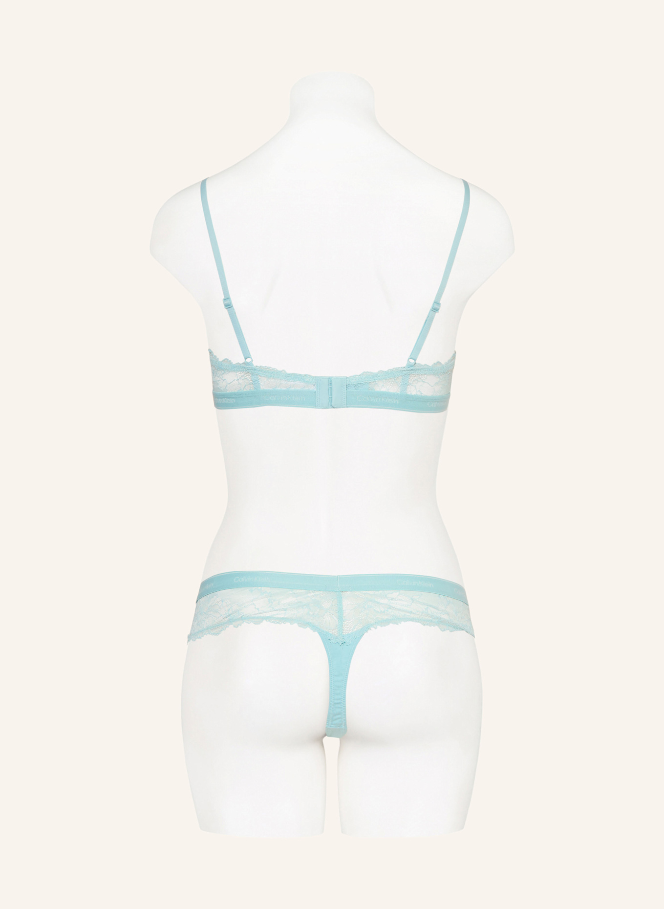 Calvin Klein Vyztužená podprsenka ICON LACE: TMAVĚ MODRÁ