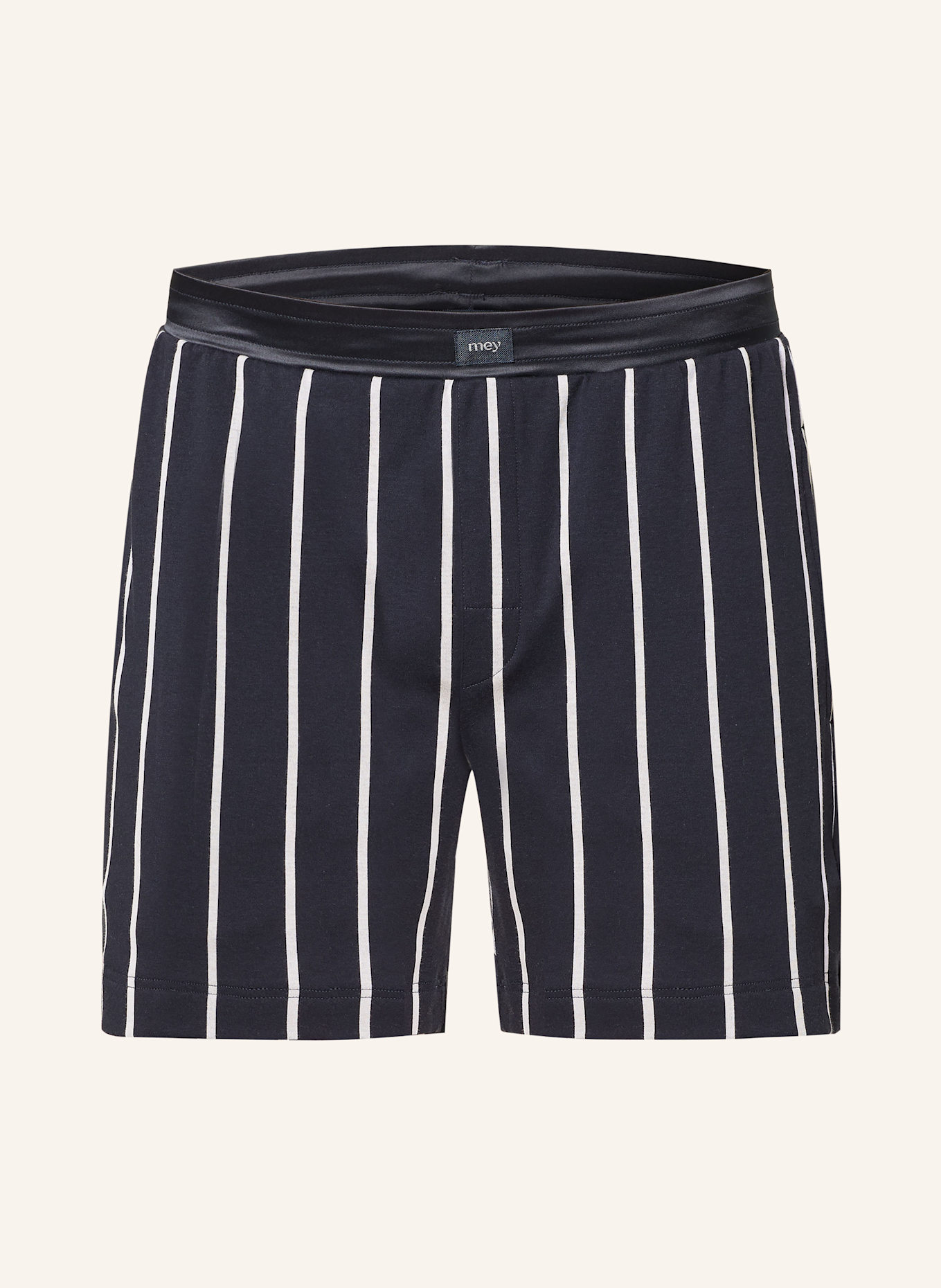 mey Lounge-Shorts Serie VALSTED: BLAU/ WEISS