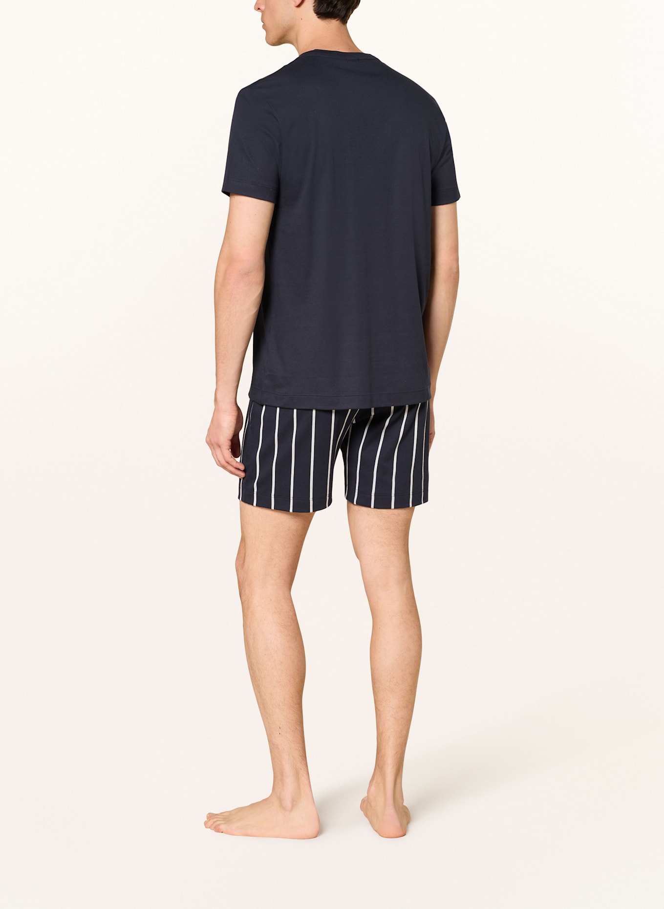 mey Lounge-Shorts Serie VALSTED: BLAU/ WEISS