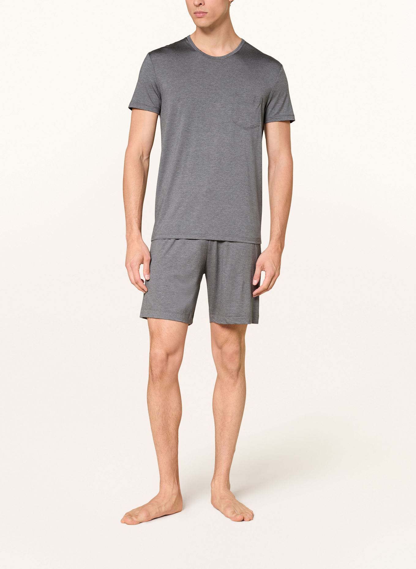 mey Schlafshorts Serie JEFFERSON: GRAU