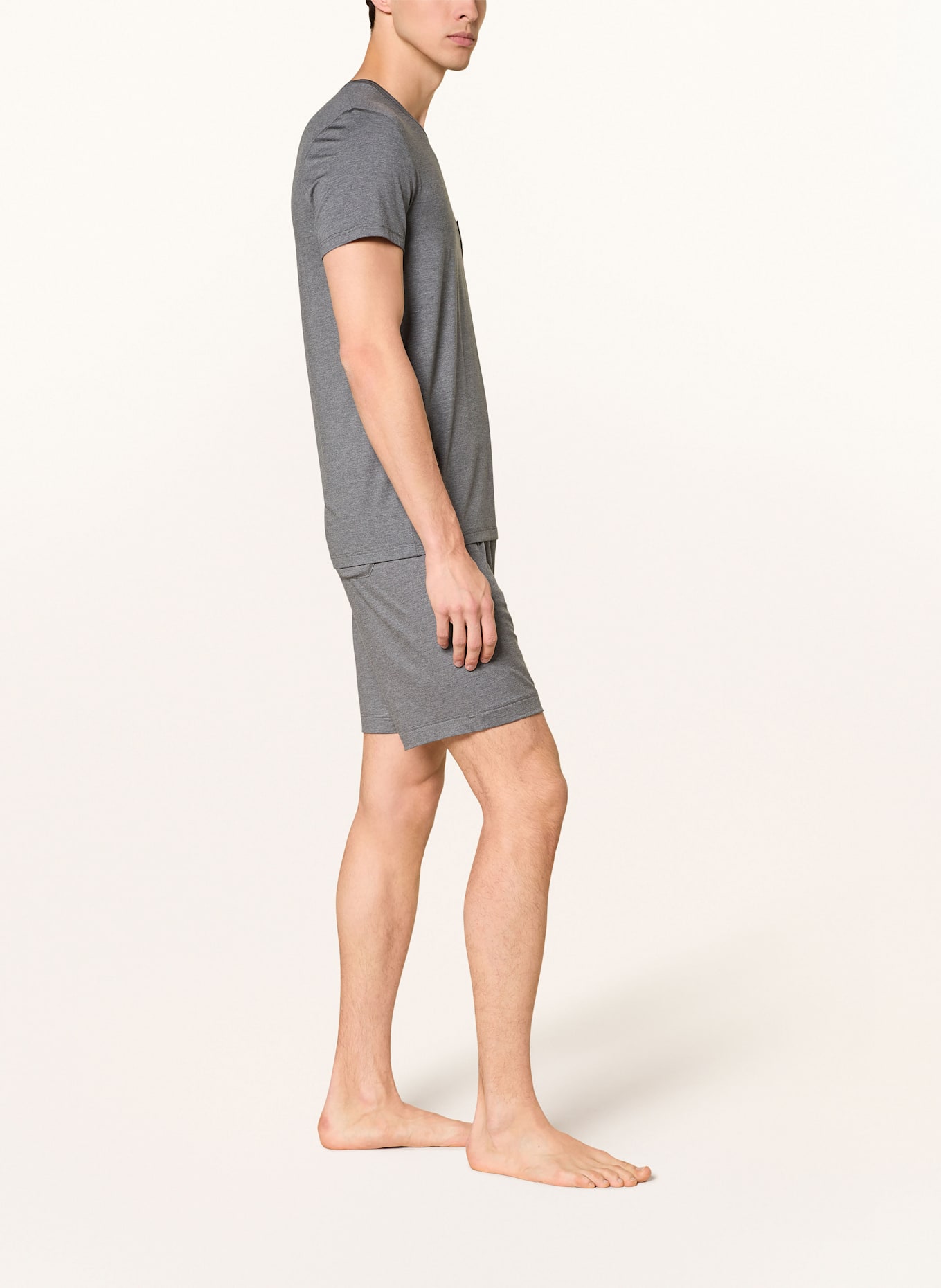 mey Schlafshorts Serie JEFFERSON: GRAU