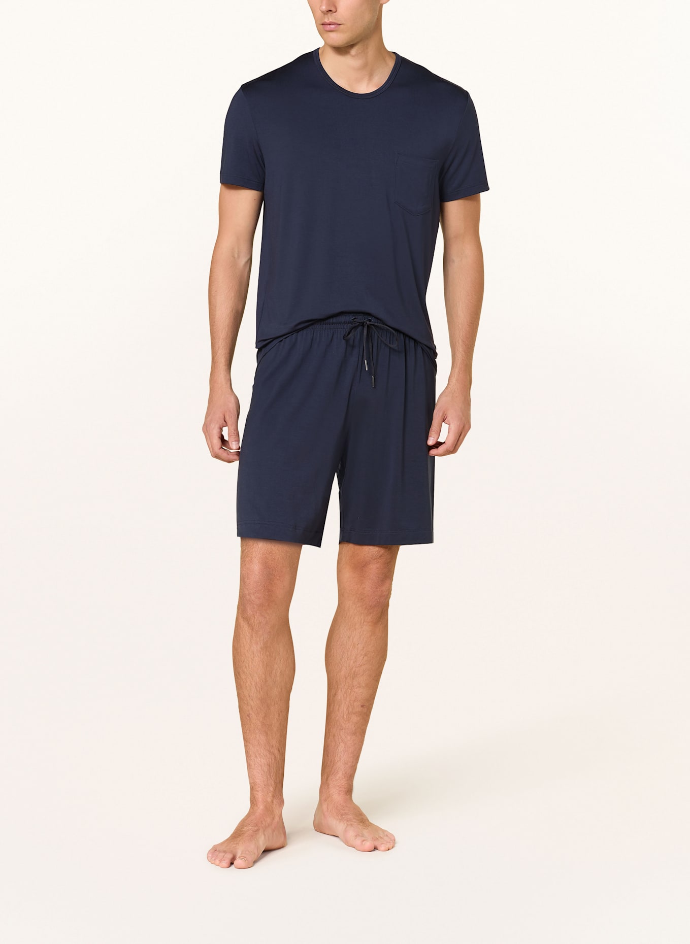 mey Schlafshorts Serie JEFFERSON: DUNKELBLAU