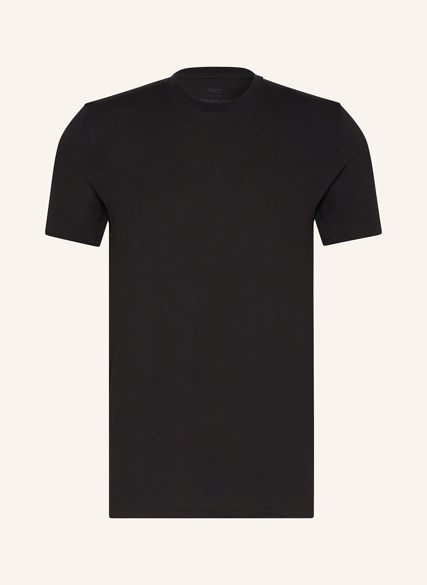 mey Lounge-Shirt Serie HYBRID: SCHWARZ