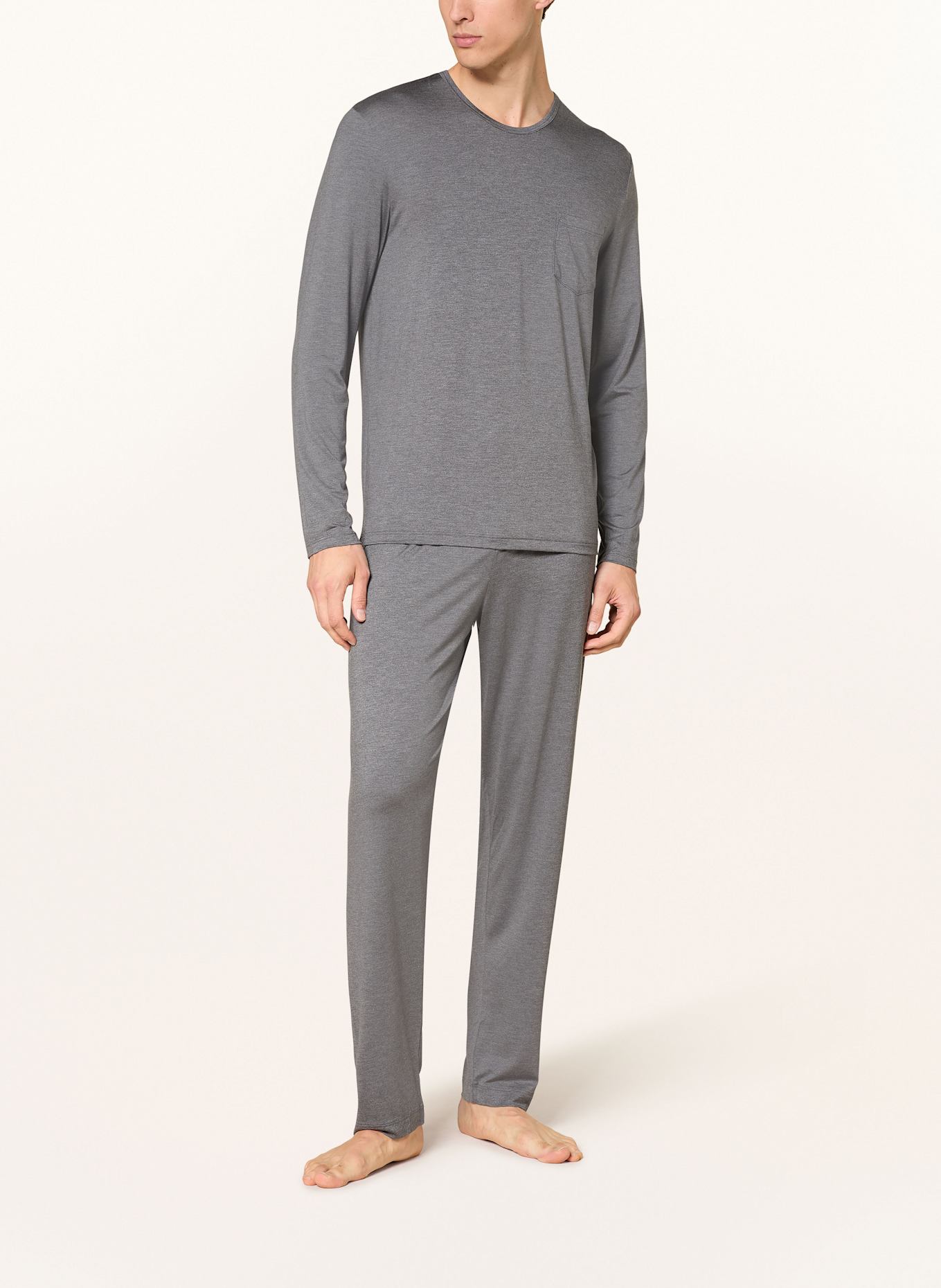mey Lounge-Shirt Serie JEFFERSON: GRAU