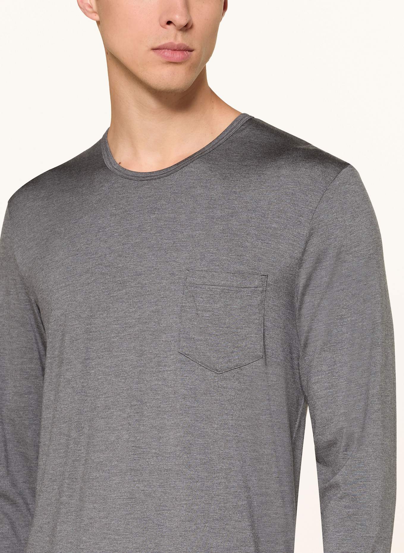 mey Lounge-Shirt Serie JEFFERSON: GRAU
