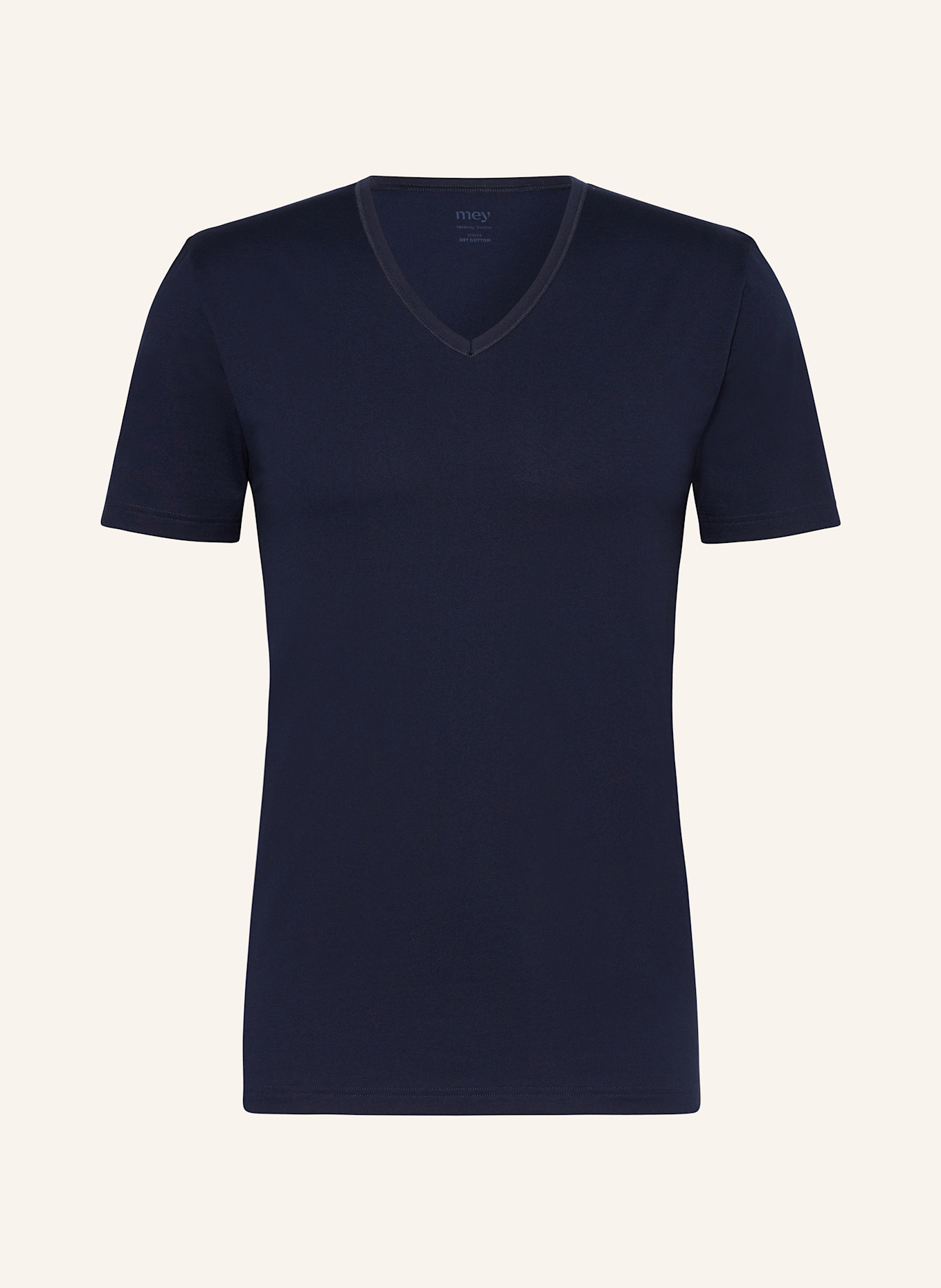 mey V-Shirt Serie DRY COTTON: DUNKELBLAU