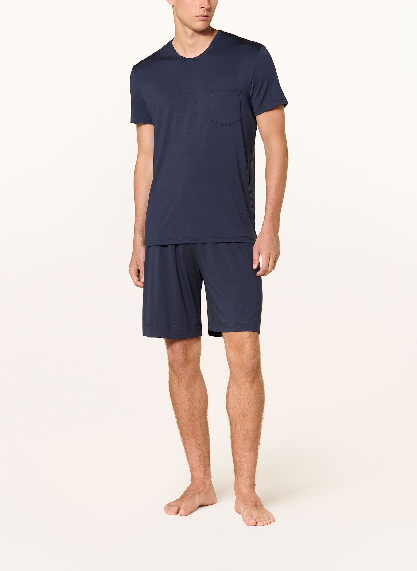 mey Schlafshirt Serie JEFFERSON MODAL: DUNKELBLAU