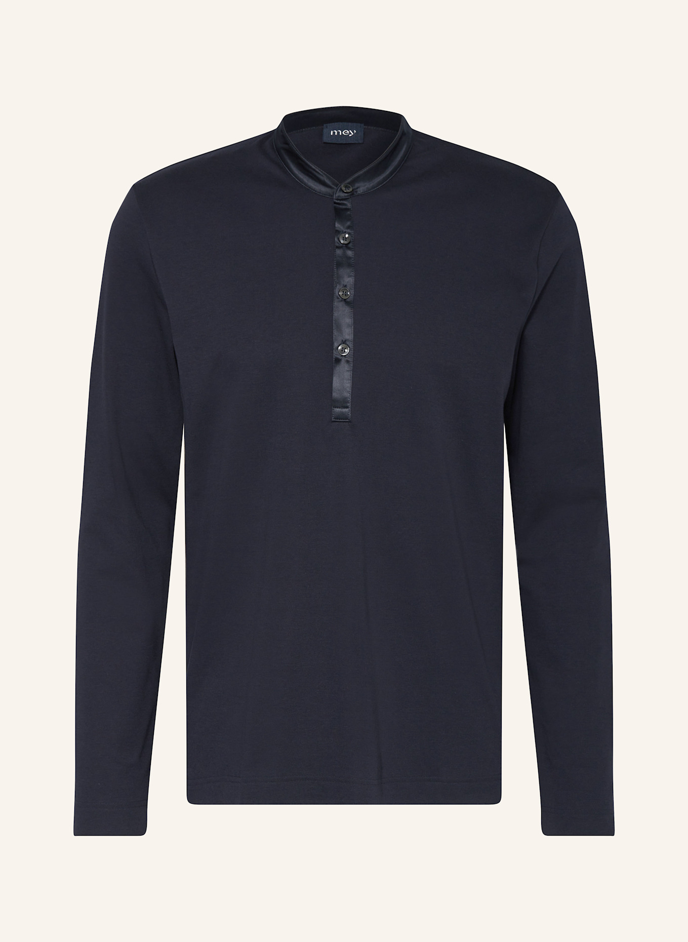 mey Schlafshirt Serie AARHUS: DUNKELBLAU