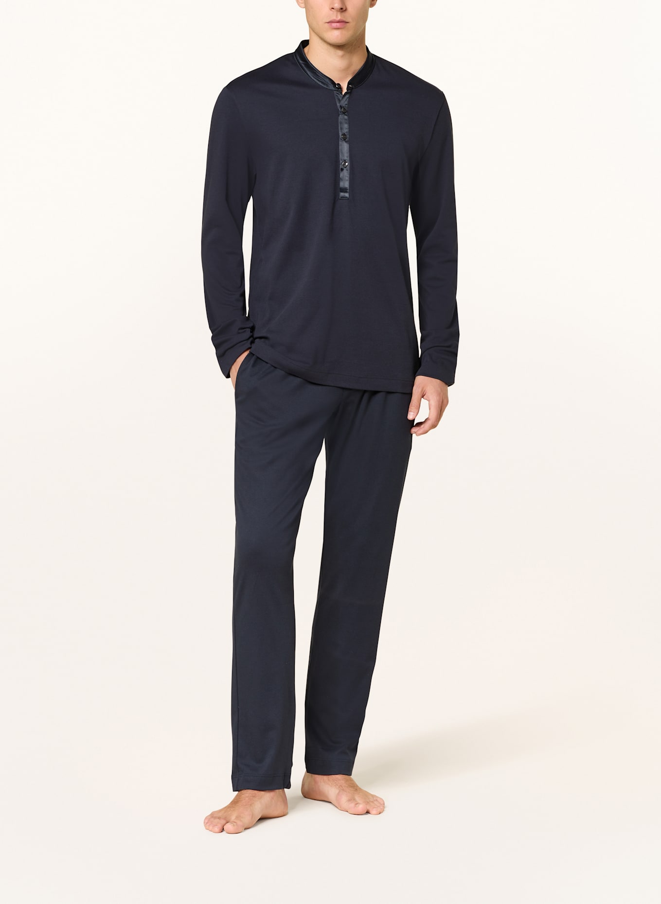 mey Schlafshirt Serie AARHUS: DUNKELBLAU