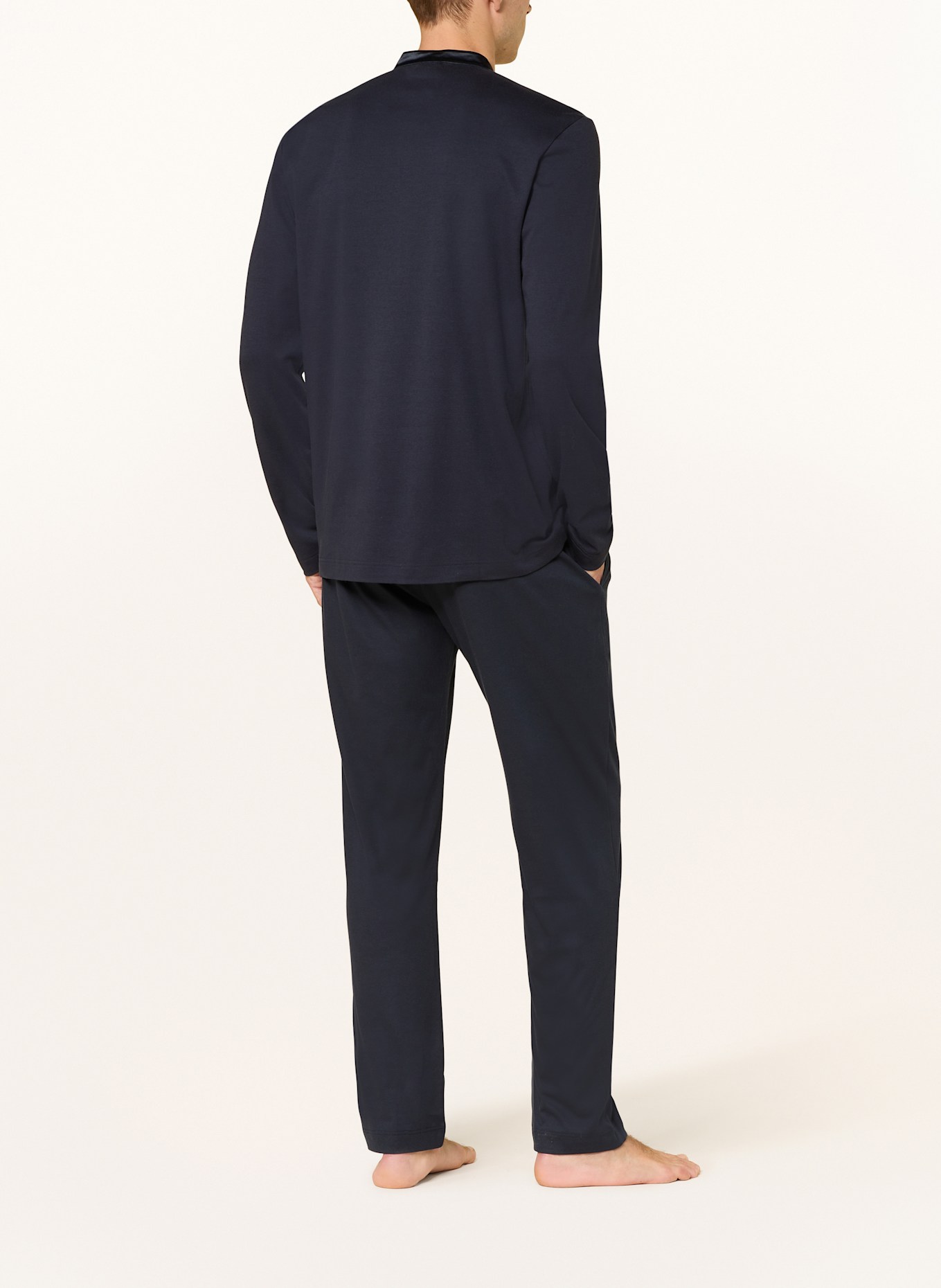 mey Schlafshirt Serie AARHUS: DUNKELBLAU