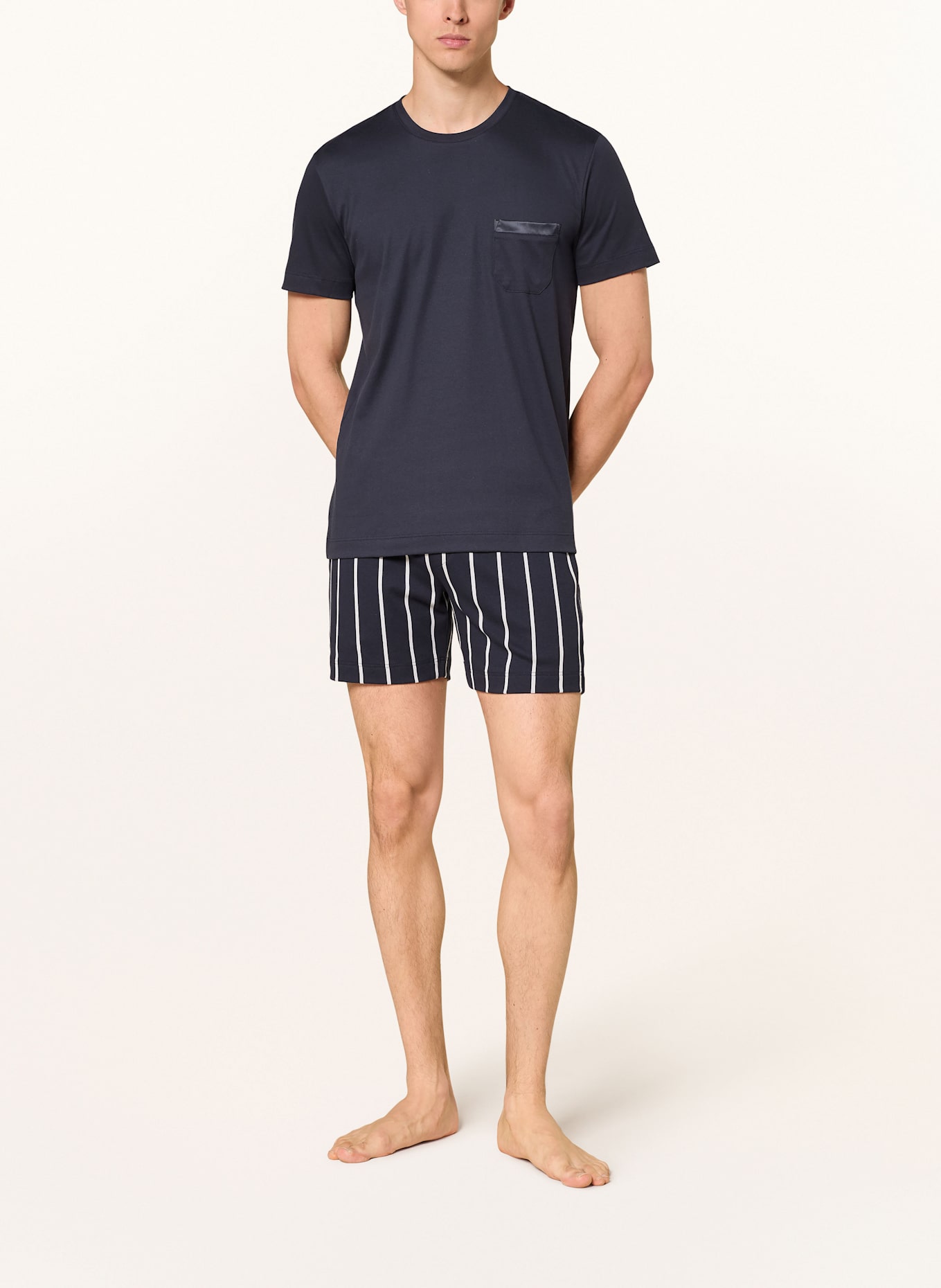mey Lounge-Shirt Serie AARHUS: DUNKELBLAU