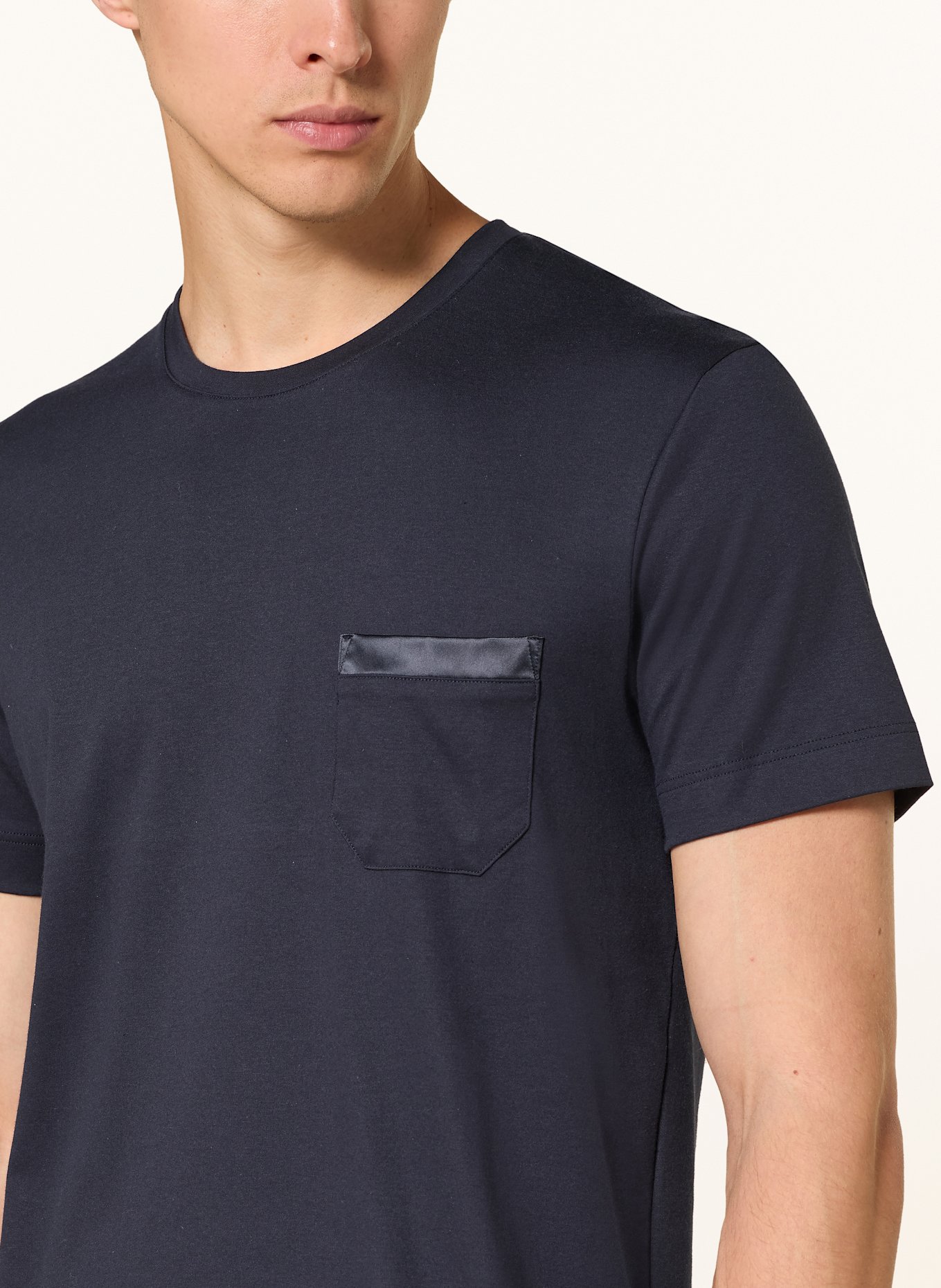 mey Lounge-Shirt Serie AARHUS: DUNKELBLAU