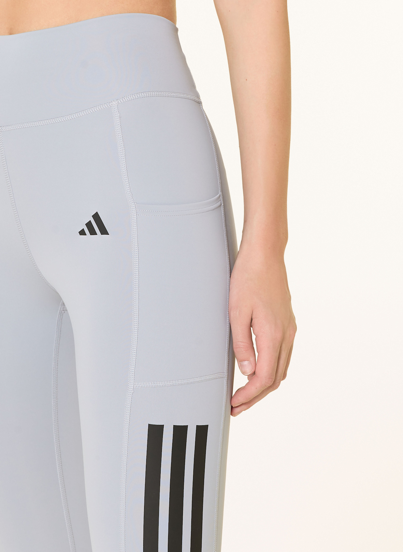 adidas Tights OPTIME 3-STRIPES FULL LENGTH: HELLGRAU
