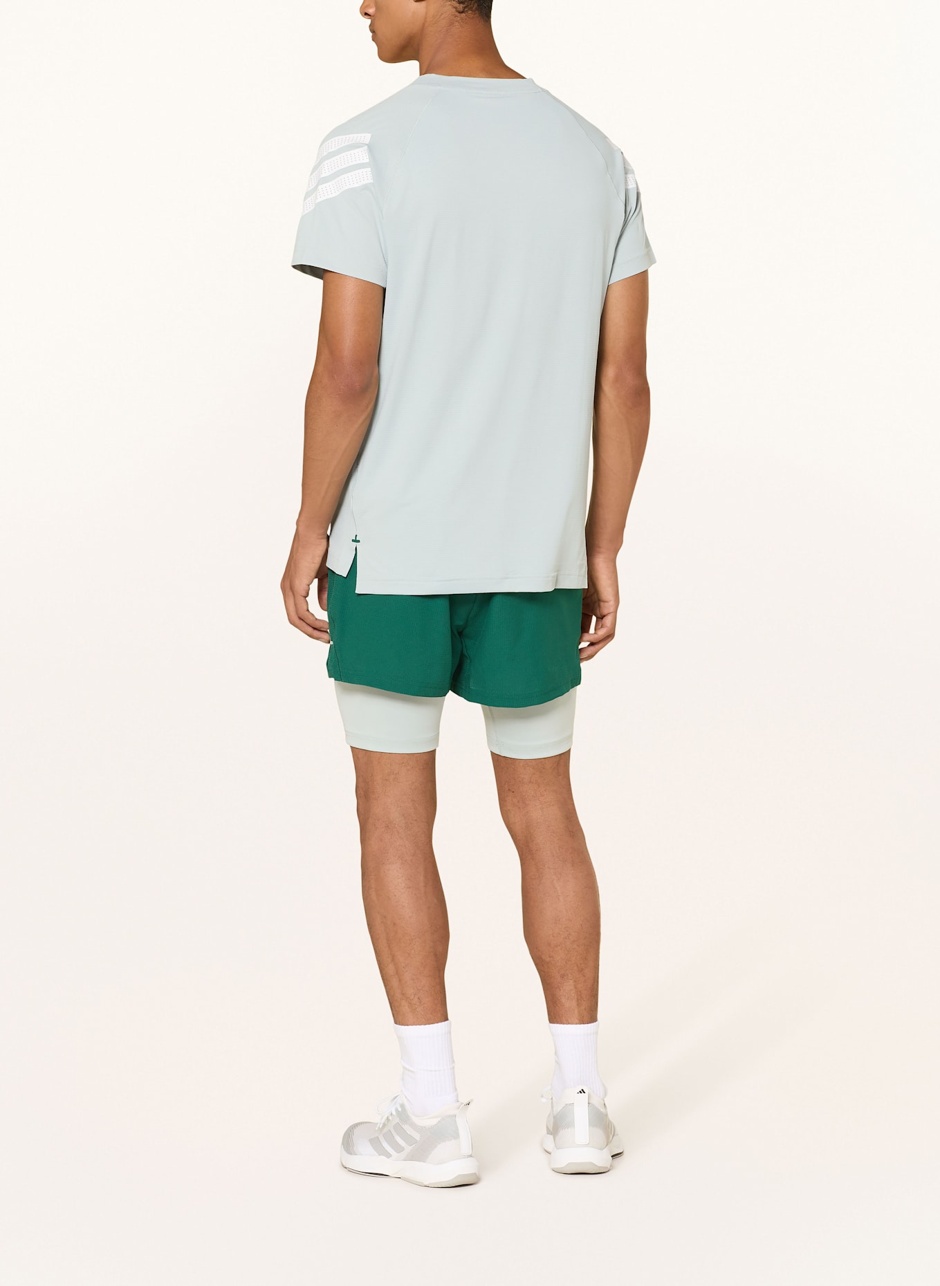 adidas T-Shirt ICON 3 STRIPES: HELLGRÜN