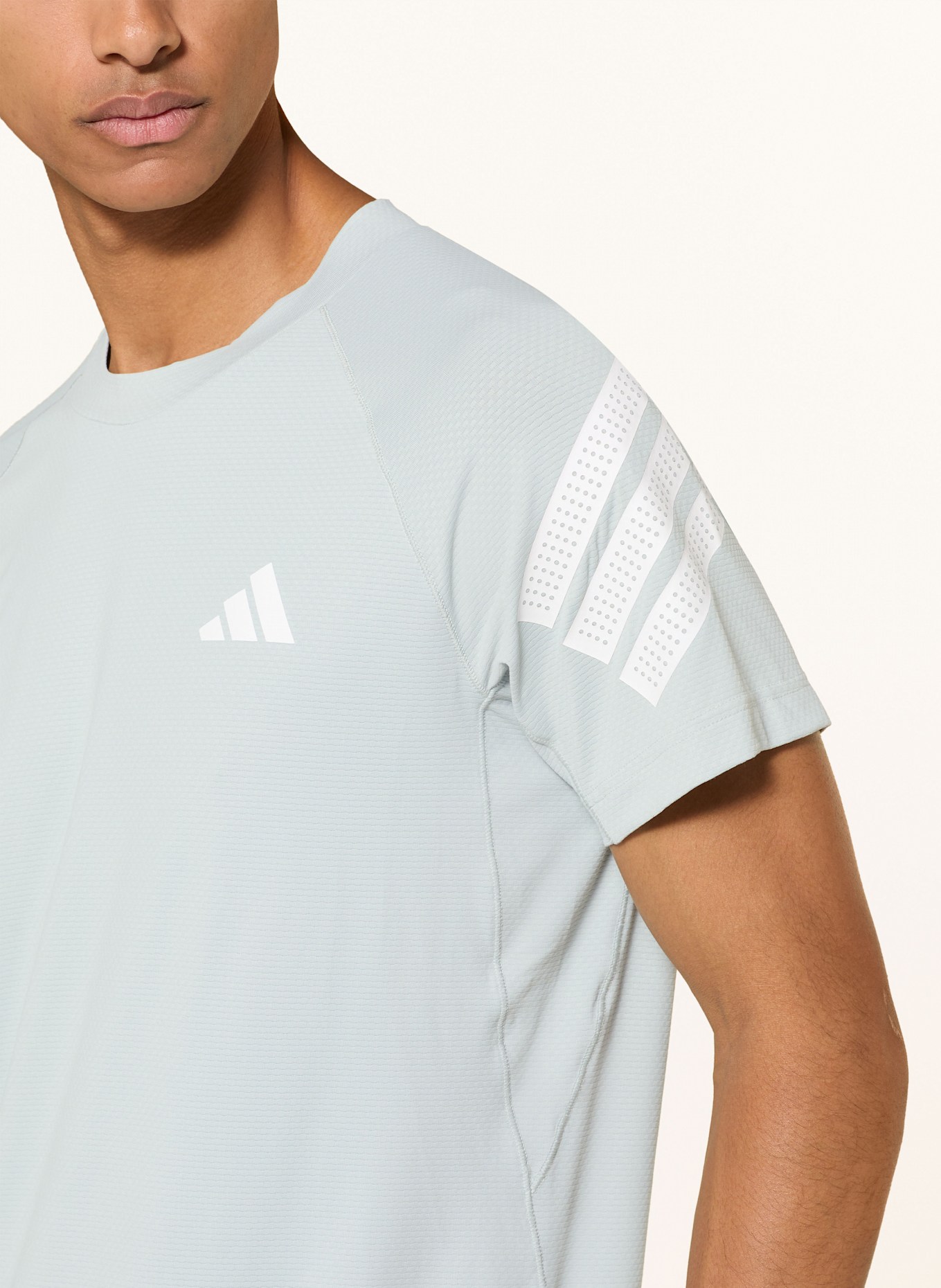 adidas T-Shirt ICON 3 STRIPES: HELLGRÜN