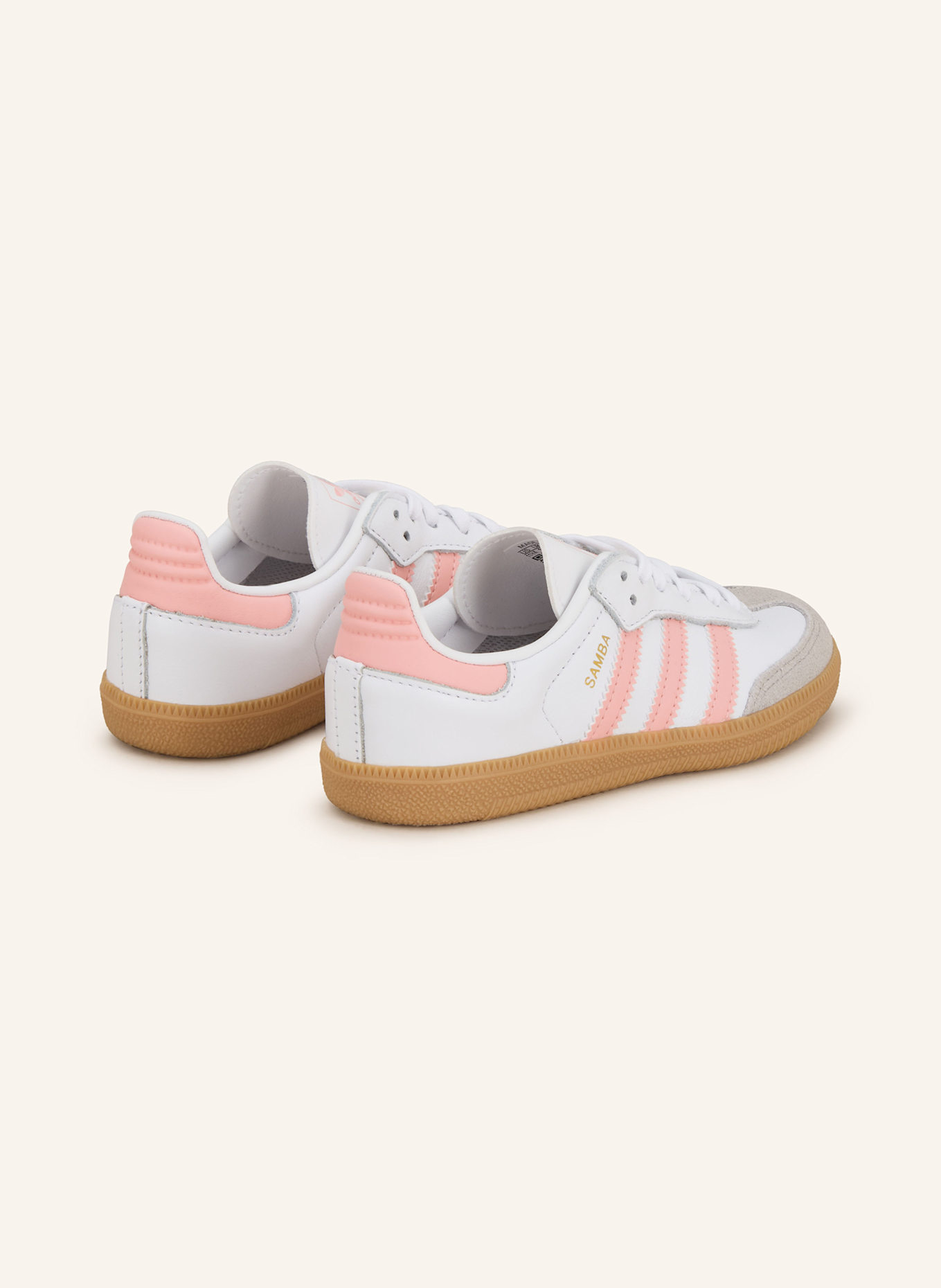 adidas Originals Sneakers SAMBA: WHITE / SALMON / TAUPE