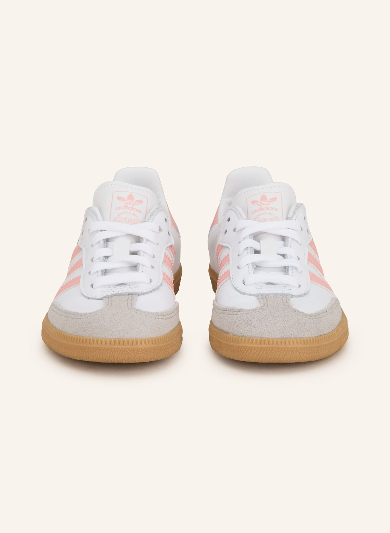 adidas Originals Sneakers SAMBA: WHITE / SALMON / TAUPE