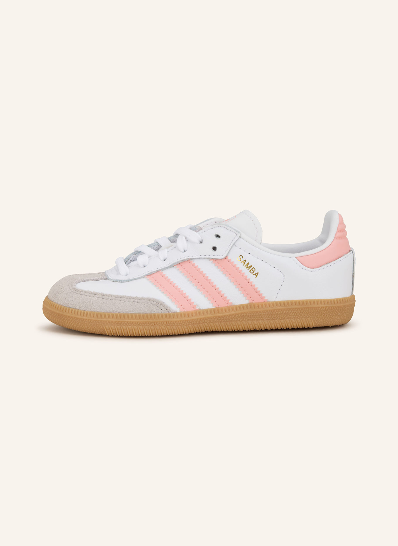 adidas Originals Sneakers SAMBA: WHITE / SALMON / TAUPE