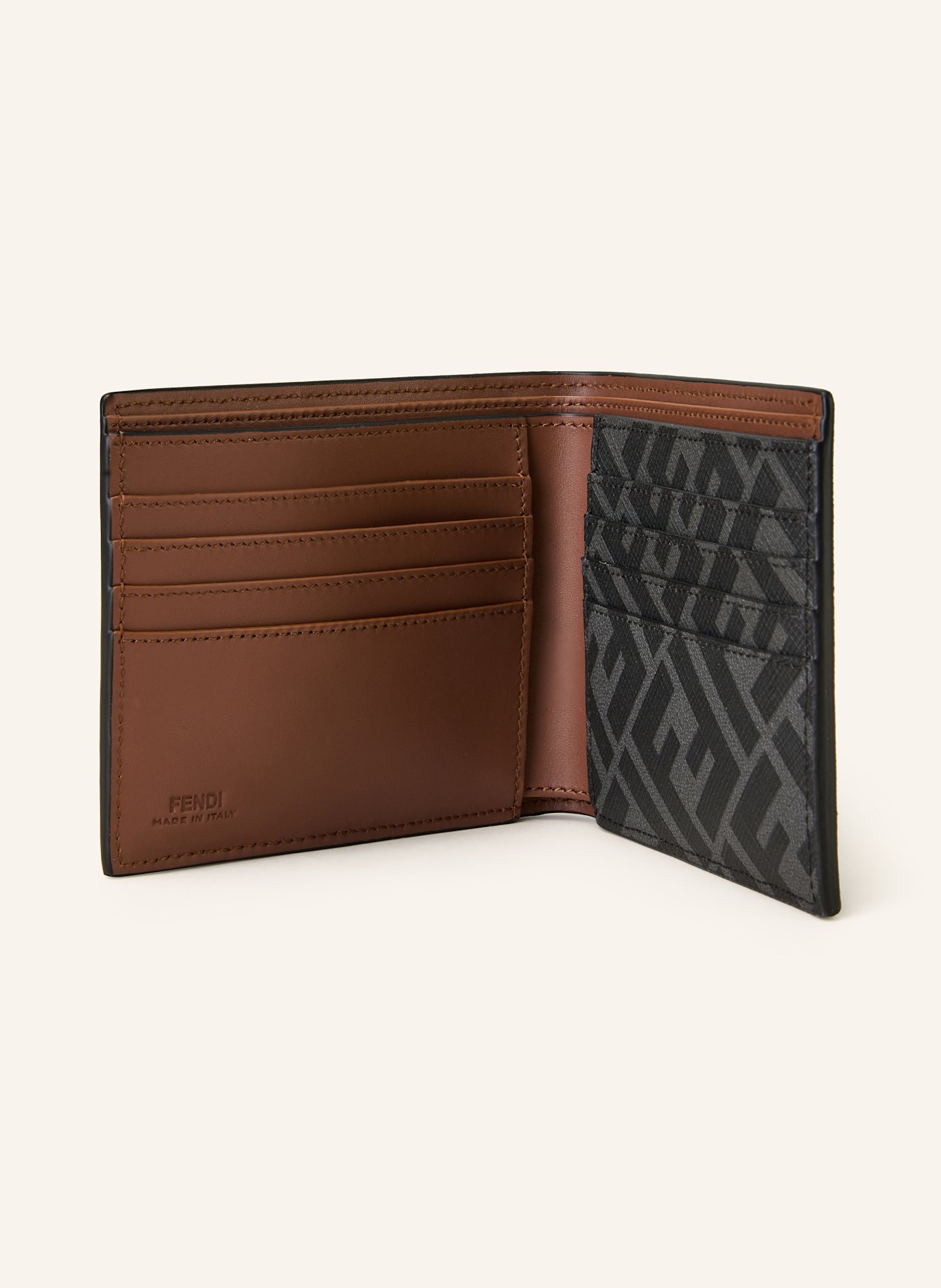 FENDI Geldbörse: BRAUN / DUNKELBRAUN