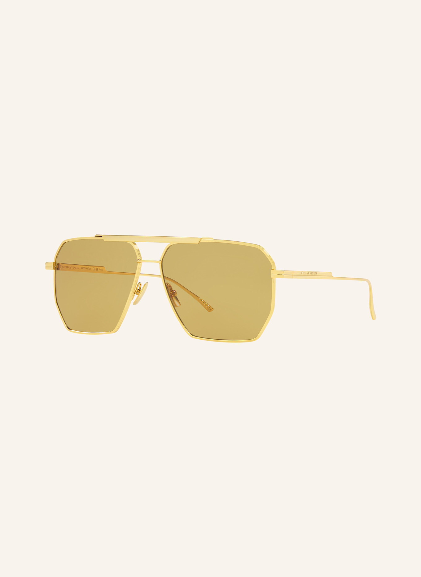 BOTTEGA VENETA Sunglasses BV1012S: 2350D1 - GOLD/ GELB