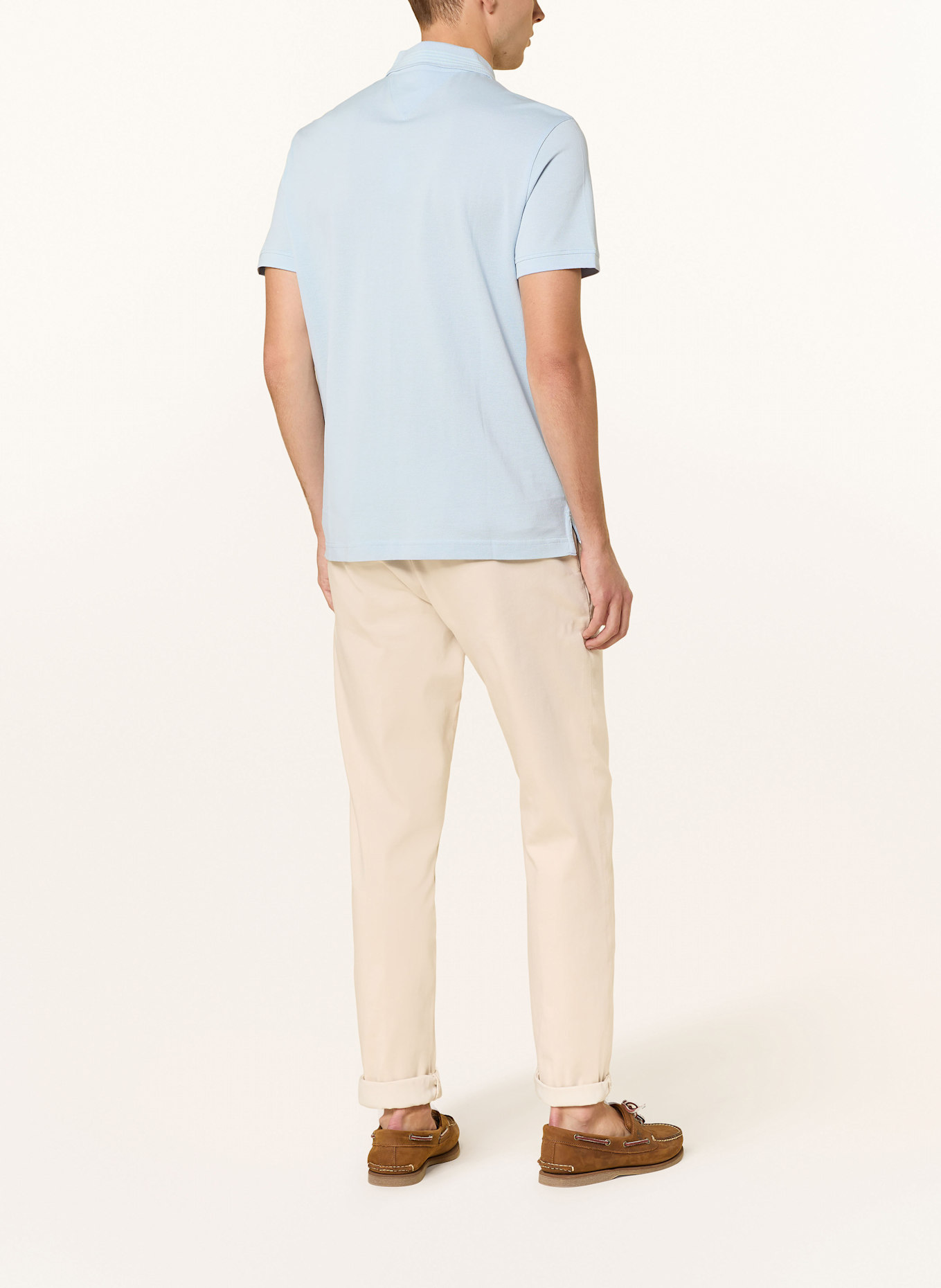 TOMMY HILFIGER Piqué-Poloshirt: HELLBLAU