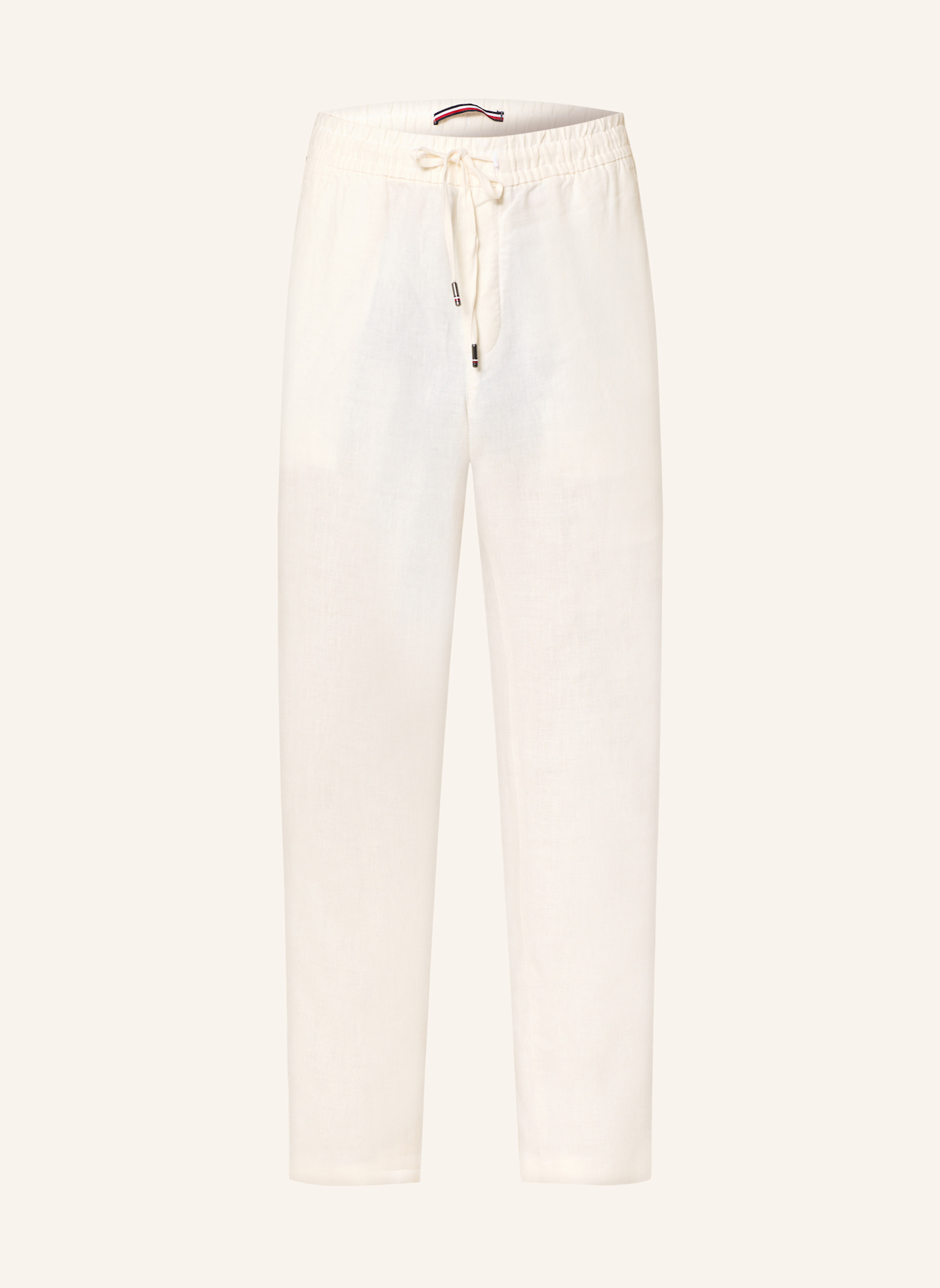 TOMMY HILFIGER Leinenhose im Jogging-Stil Extra Slim Fit: ECRU