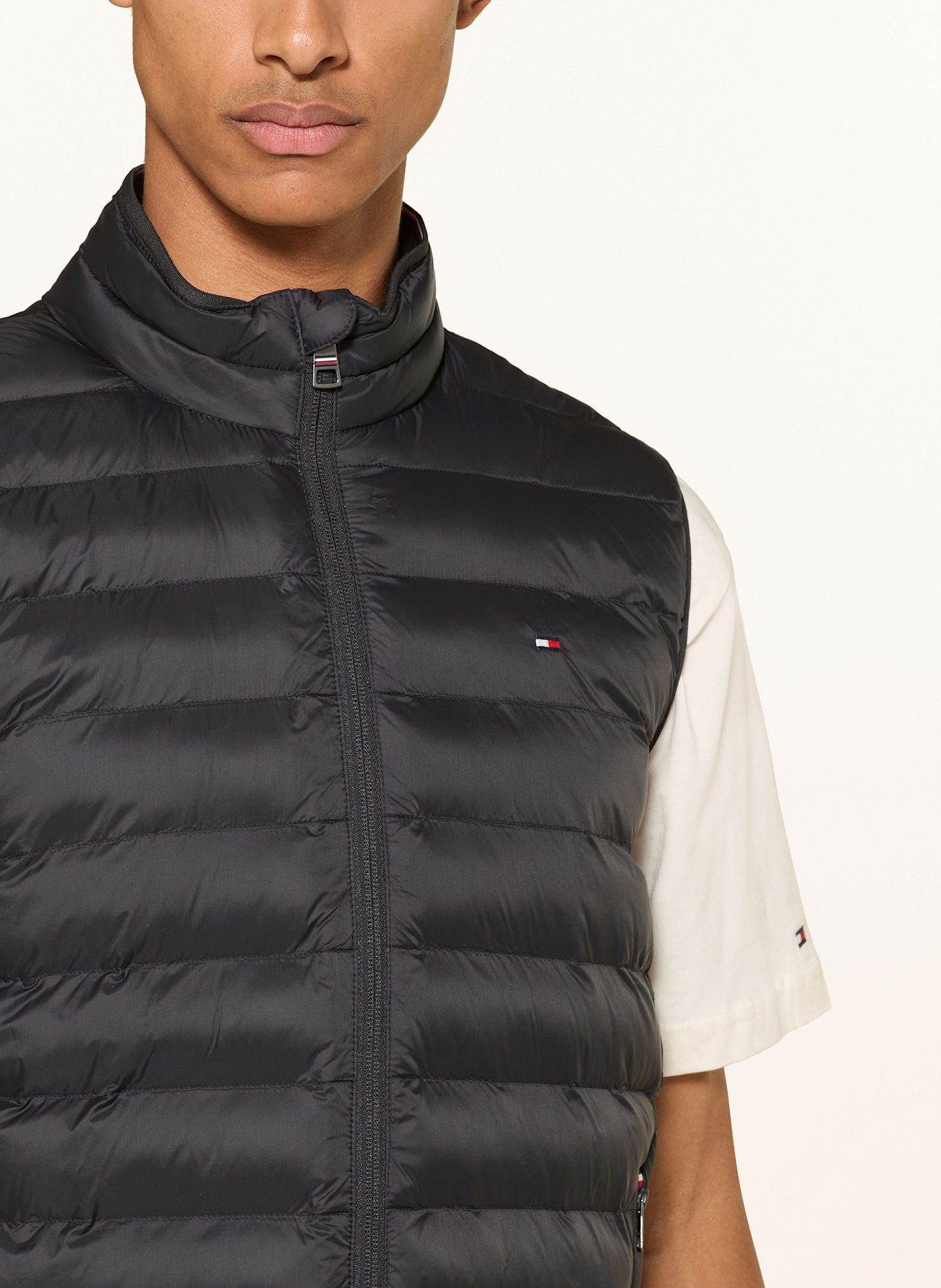 TOMMY HILFIGER Steppweste: SCHWARZ