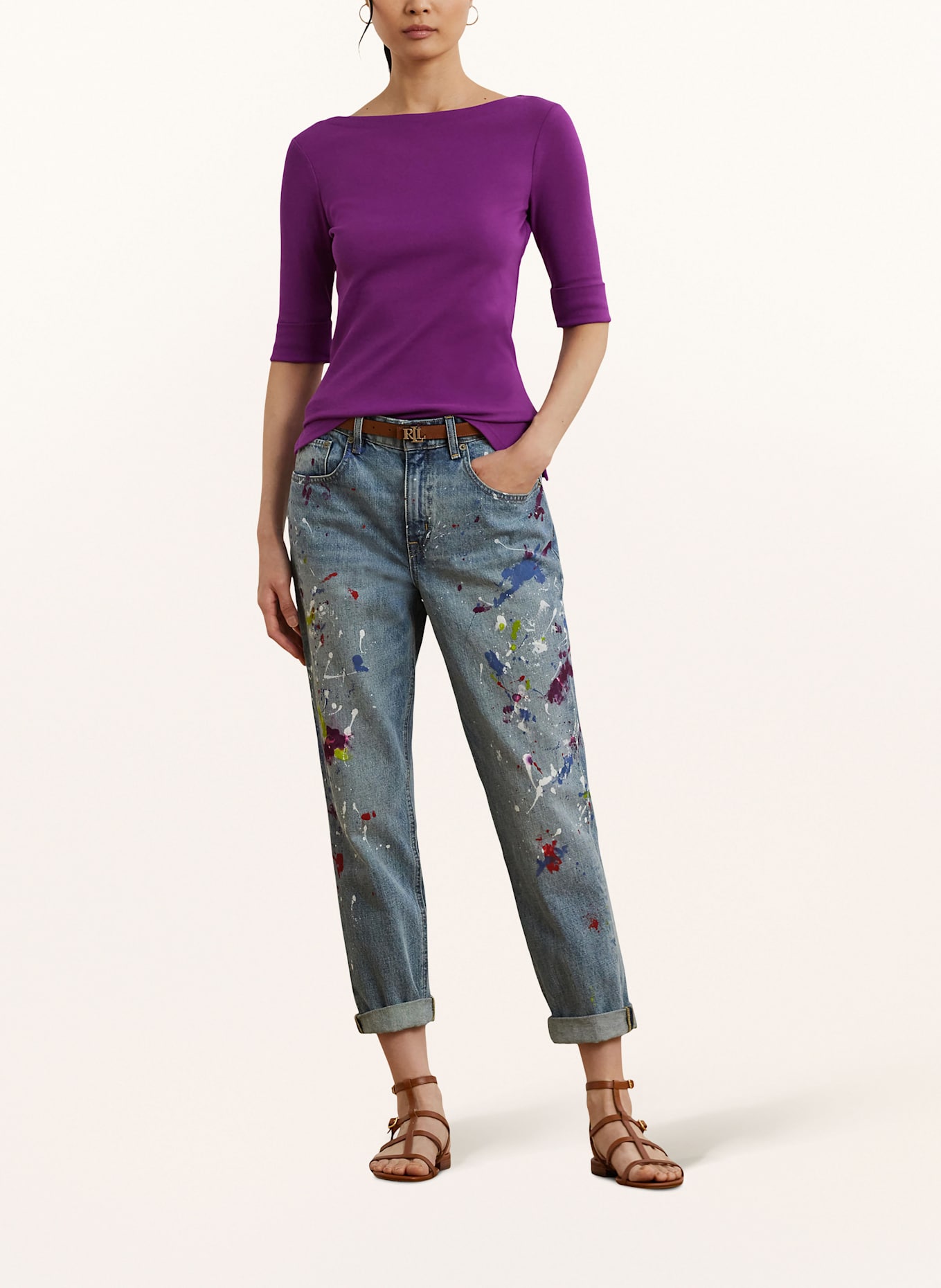 LAUREN RALPH LAUREN T-shirt JUDY: LILA