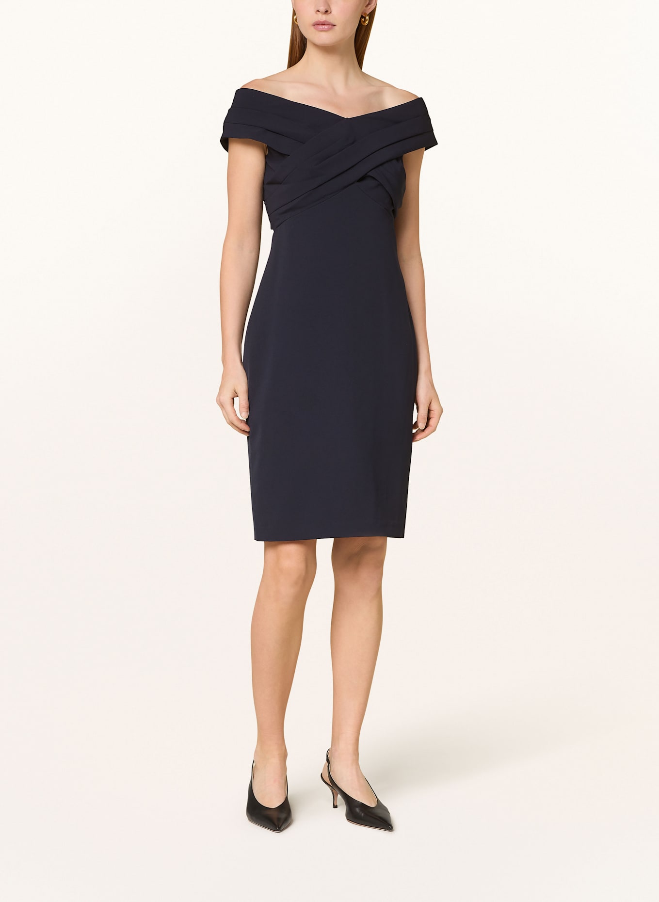 LAUREN RALPH LAUREN Cocktailkleid: DUNKELBLAU