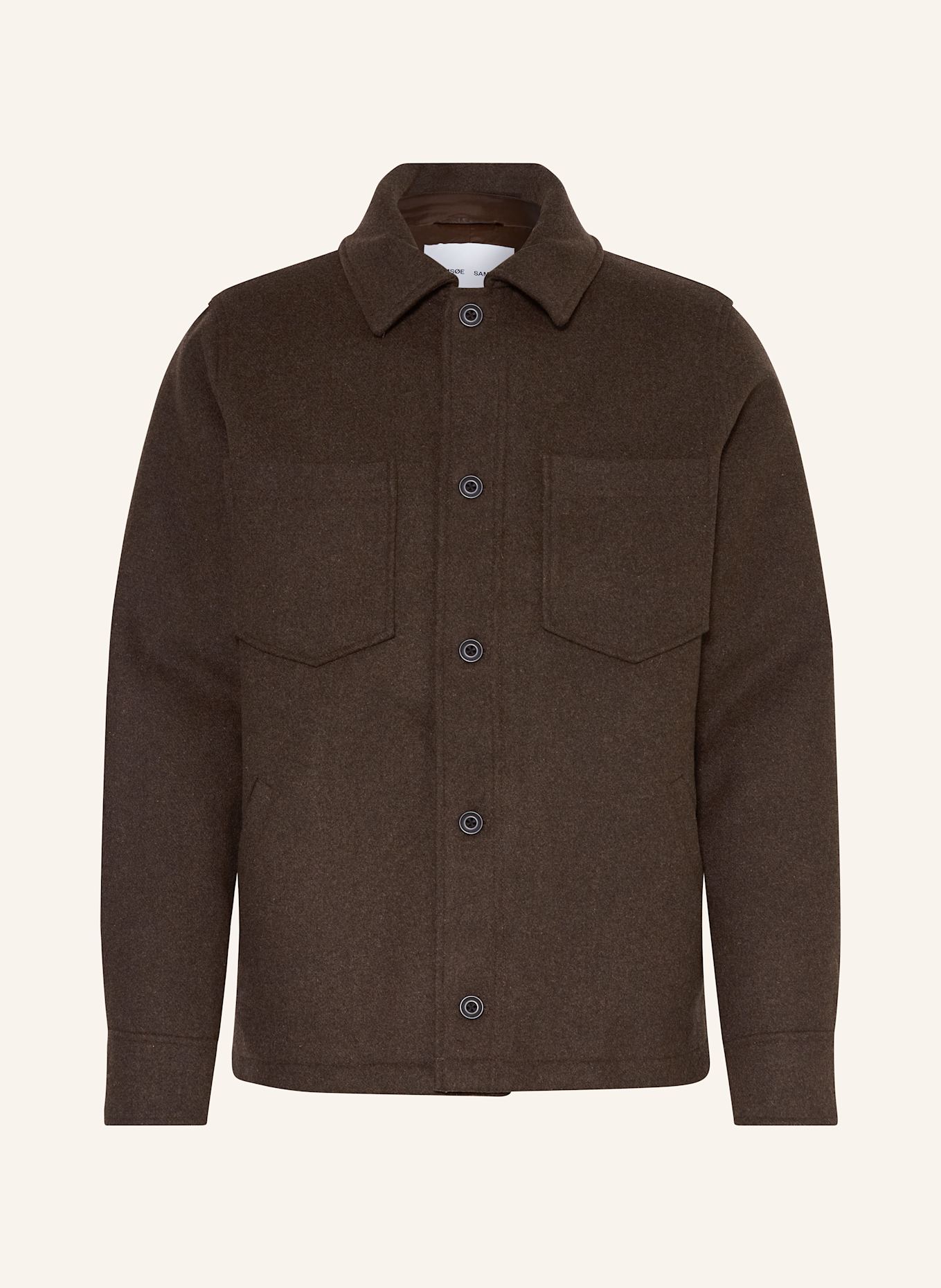 SAMSØE SAMSØE PALLY overshirt: 191109TCX Chocolate Torte