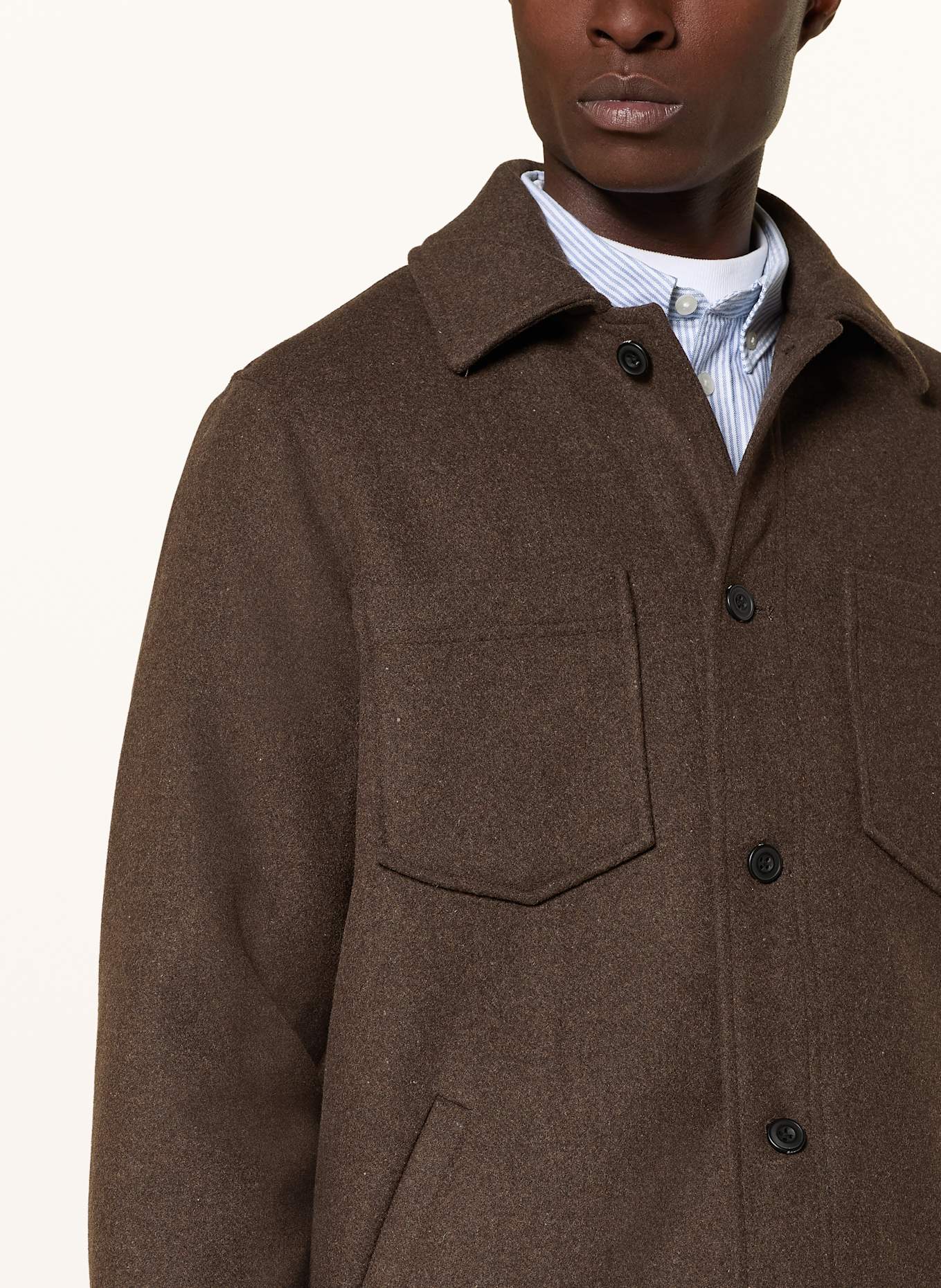 SAMSØE SAMSØE PALLY overshirt: 191109TCX Chocolate Torte