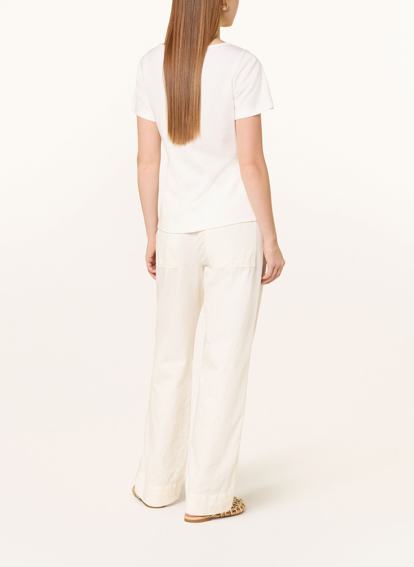 s.Oliver BLACK LABEL T-Shirt mit Pailletten: ECRU