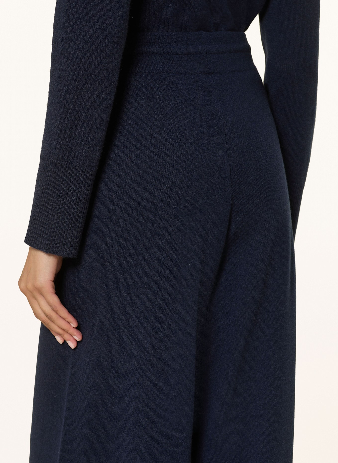 lilienfels Strickhose mit Cashmere: DUNKELBLAU