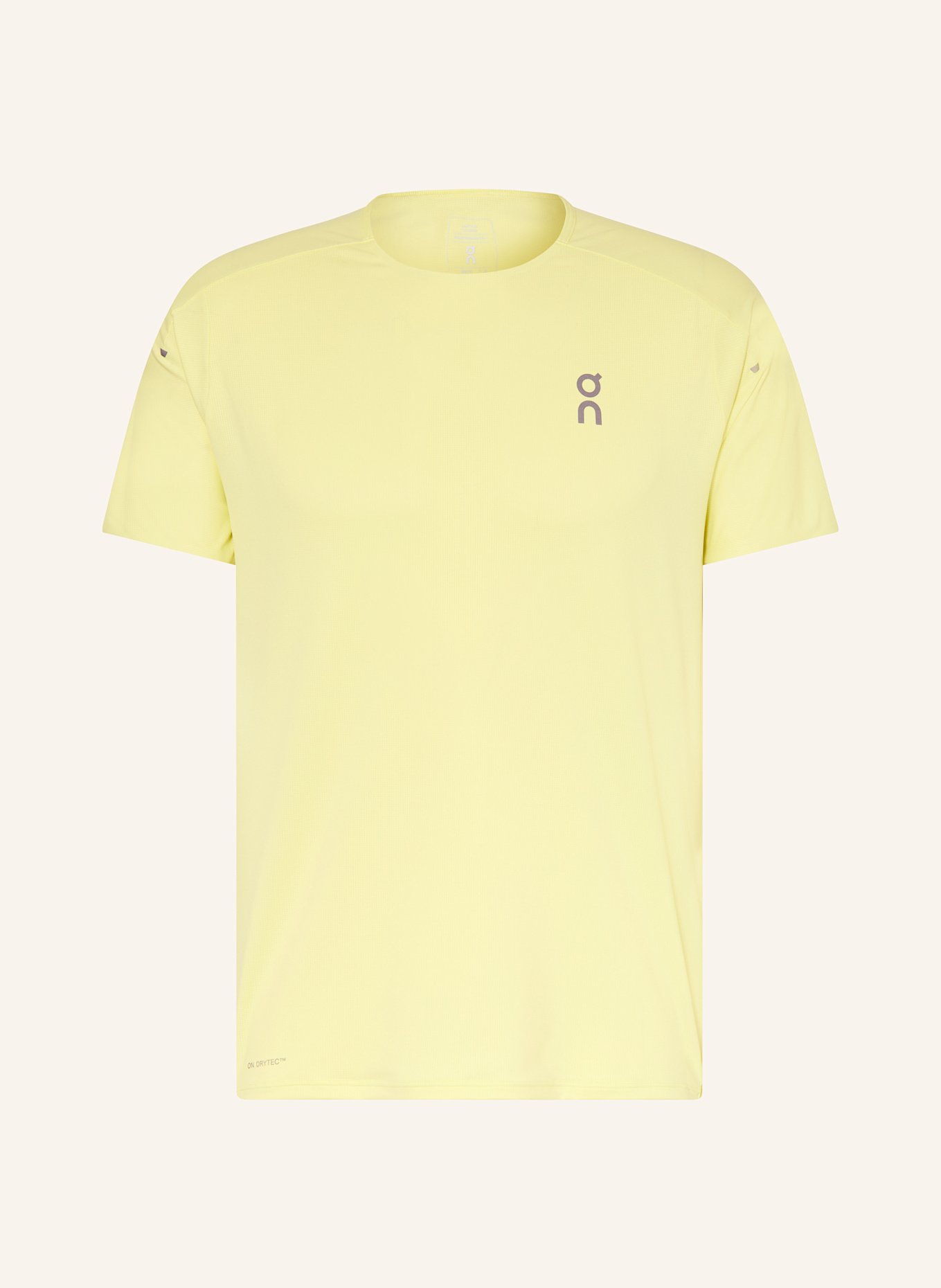 On Running shirt PERFORMANCE-T: LIGHT YELLOW / YELLOW