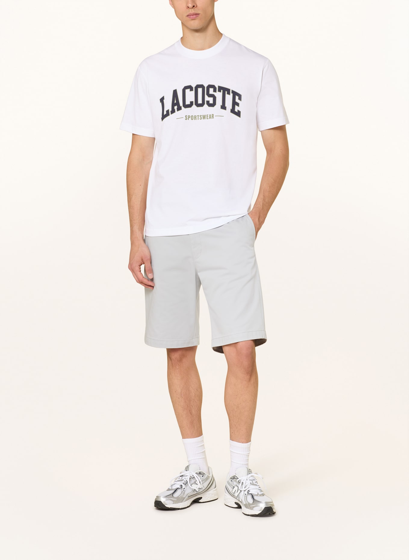 LACOSTE T-Shirt: CREME