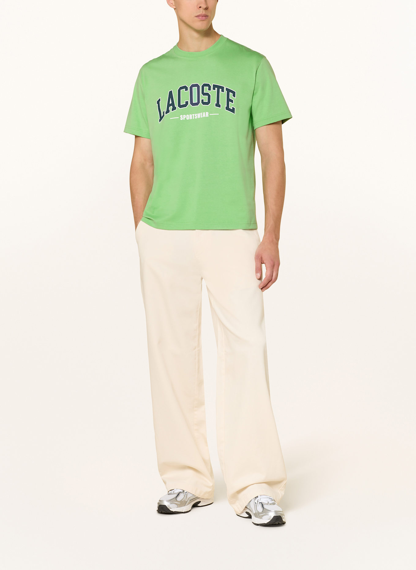 LACOSTE T-Shirt: HELLGRÜN