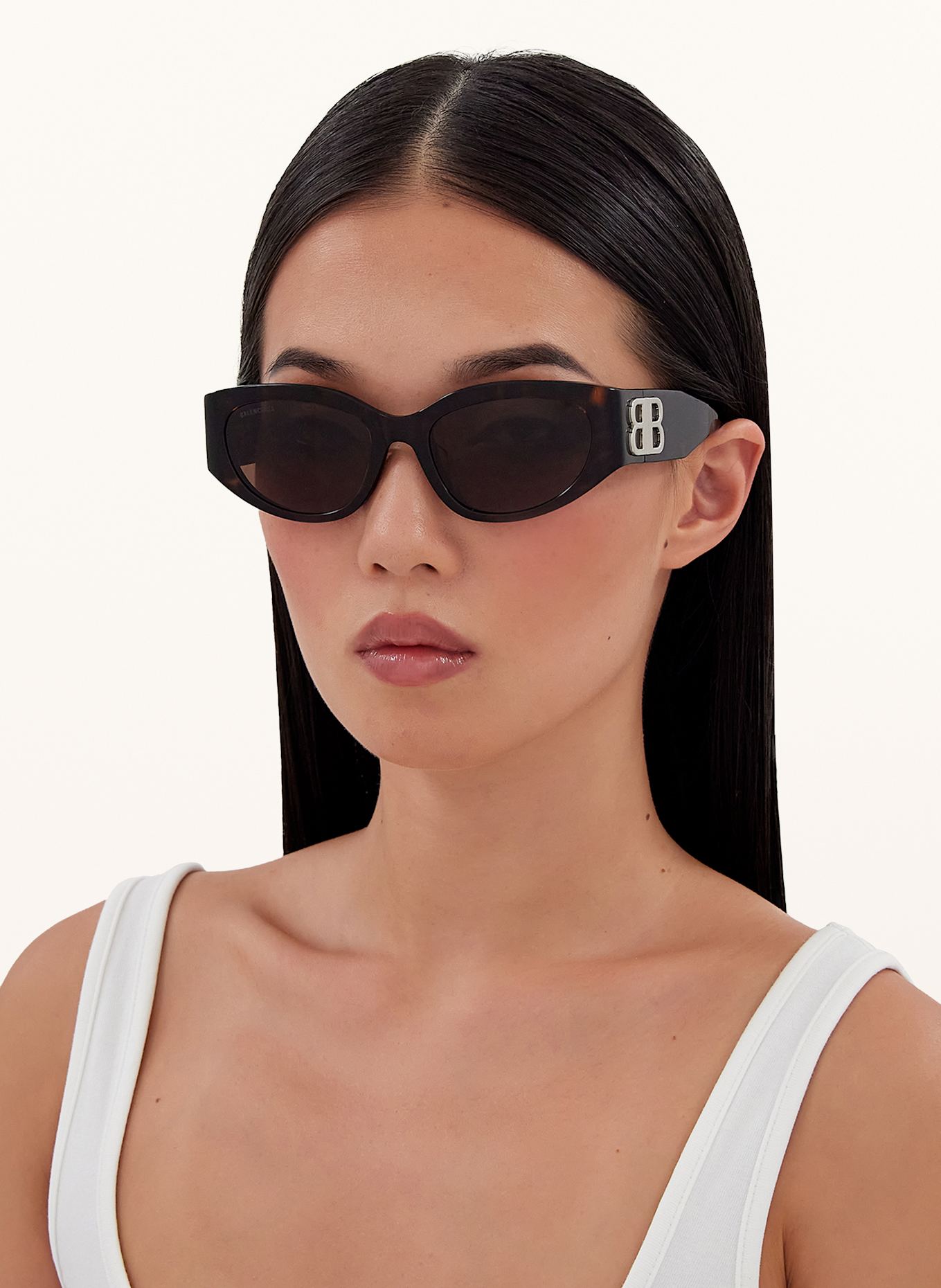 BALENCIAGA Okulary przeciwsłoneczne 6E000336: 4402D1 – HAVANA/ BRĄZOWY