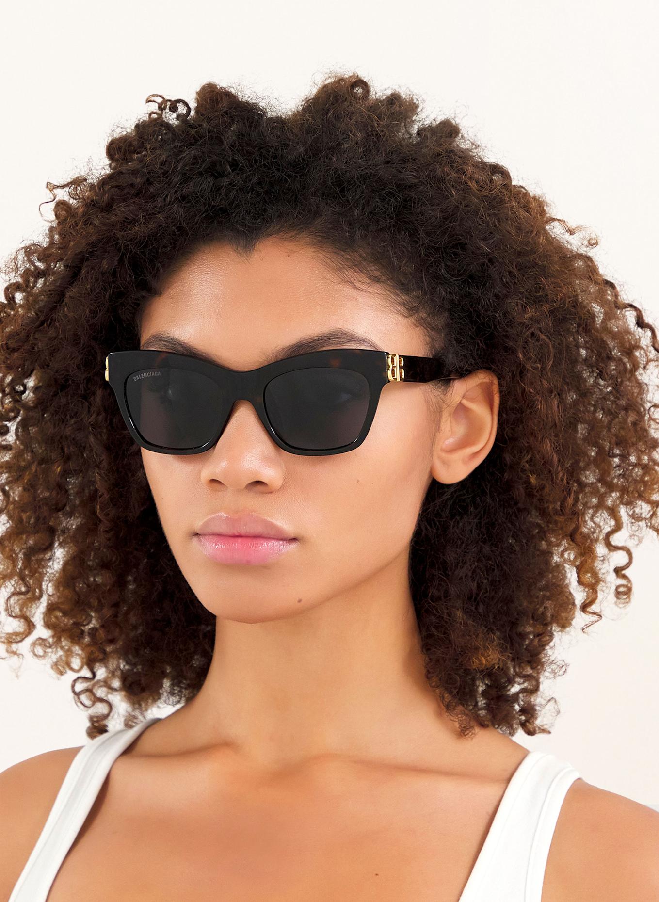 BALENCIAGA Okulary przeciwsłoneczne BB0132S: 1800J1 – HAVANA / ZIELONY
