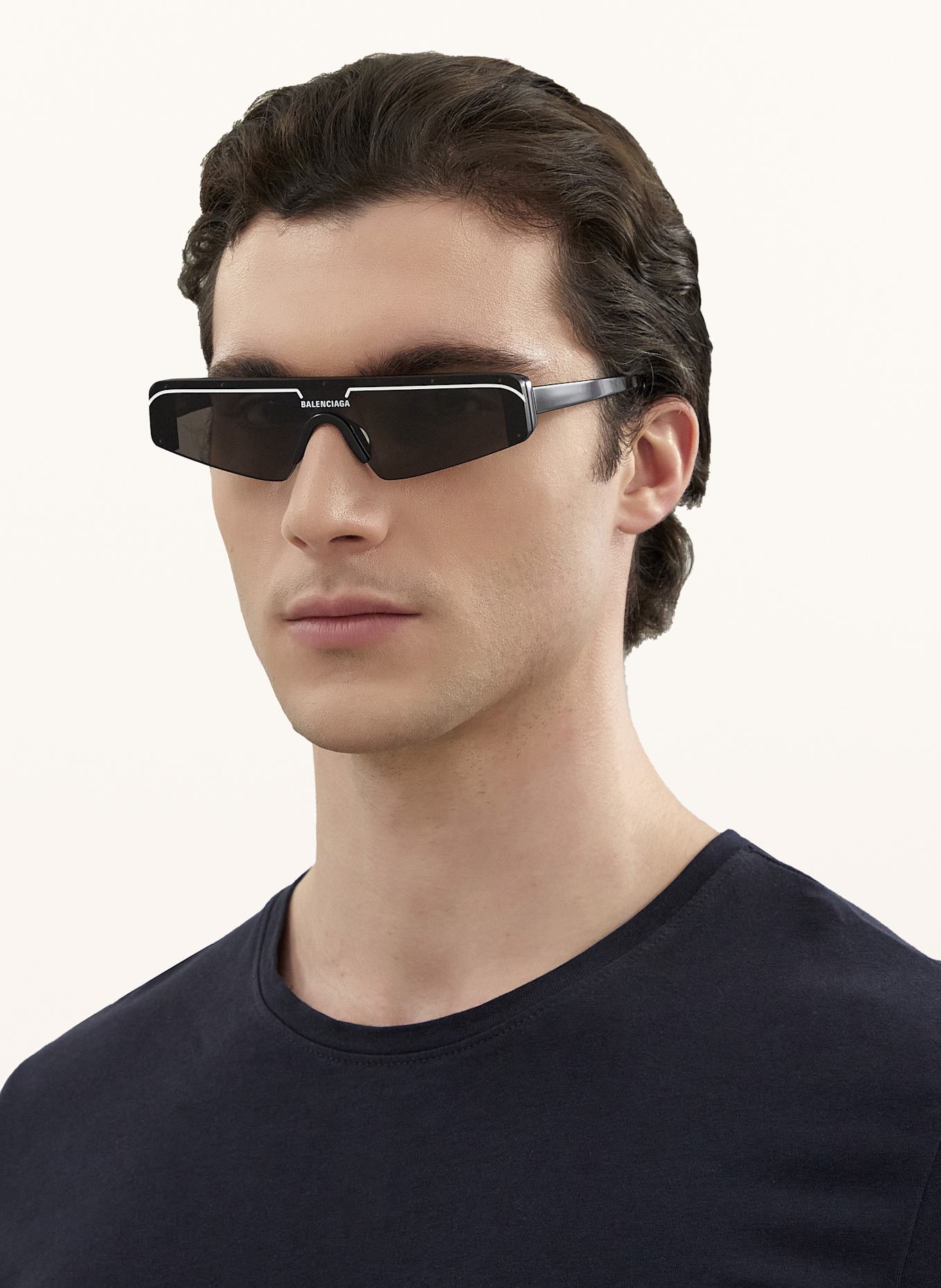 BALENCIAGA Okulary przeciwsłoneczne BB0003S: 1330L1 BLACK SHINY
