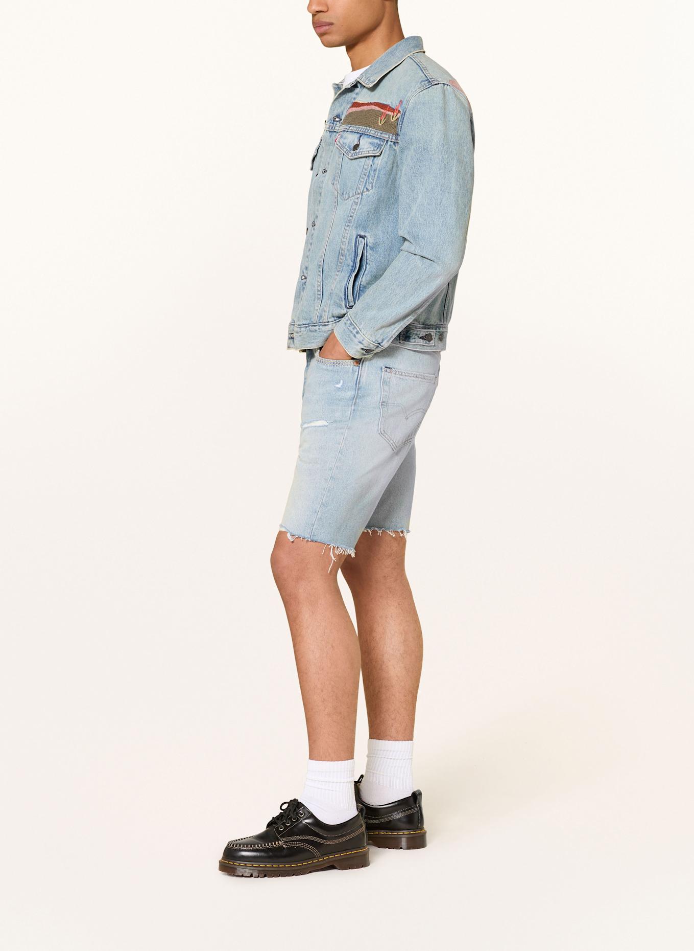 Levi's® Jeansshorts 501 Regular Fit: 57 Light Indigo - Worn In