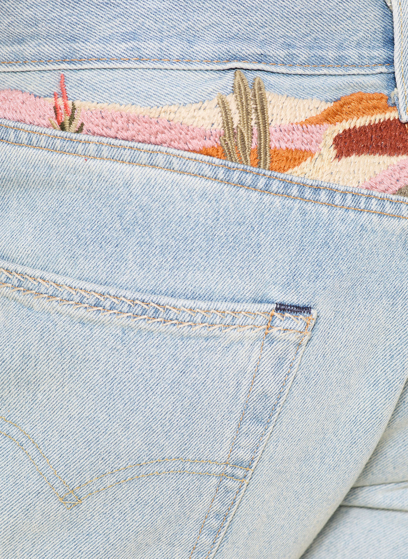 Levi's® Jeansshorts 501 Regular Fit: 57 Light Indigo - Worn In